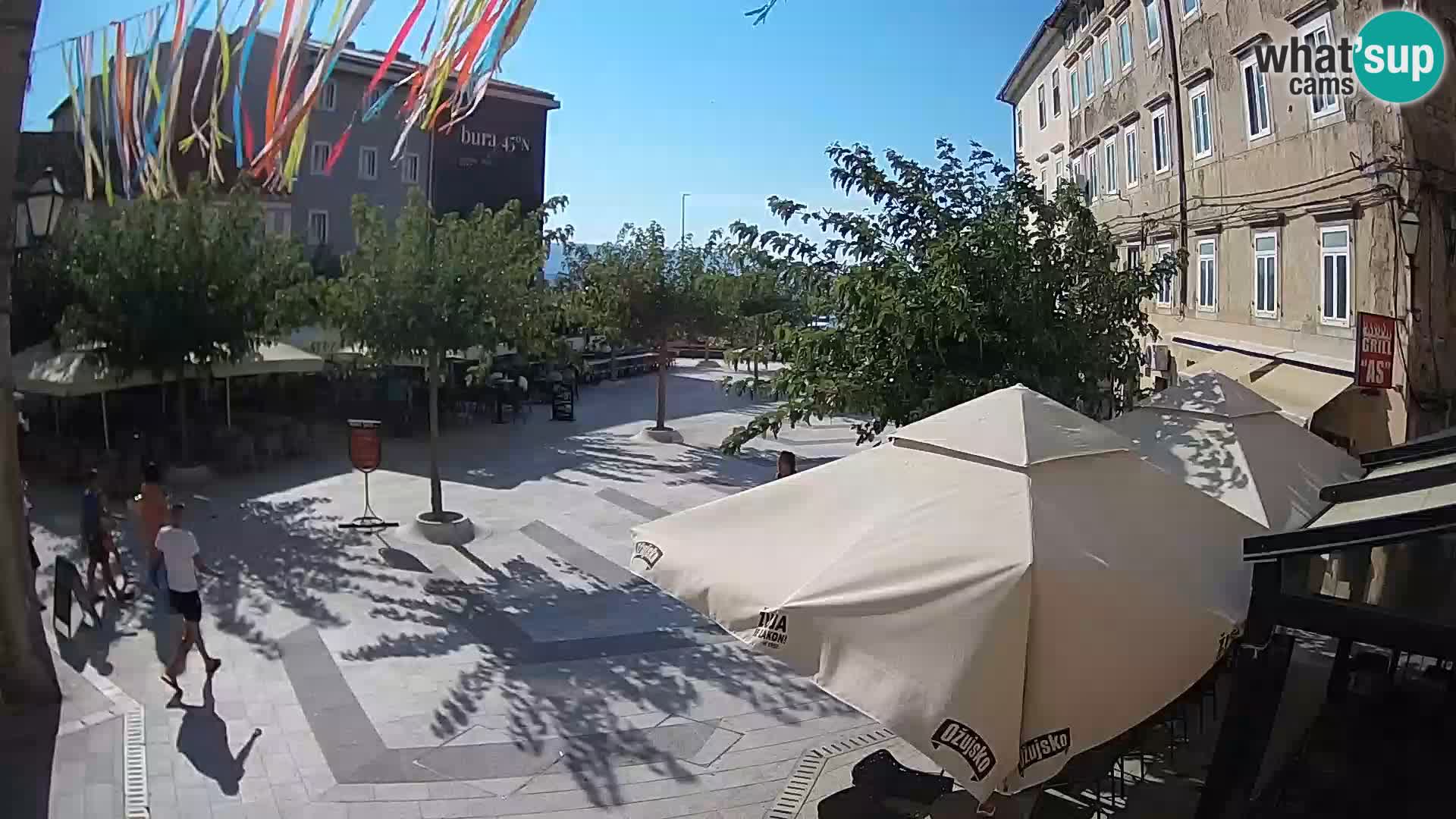 Centro della città di Senj – Piazza Pavlin – Live Cam Dalmazia