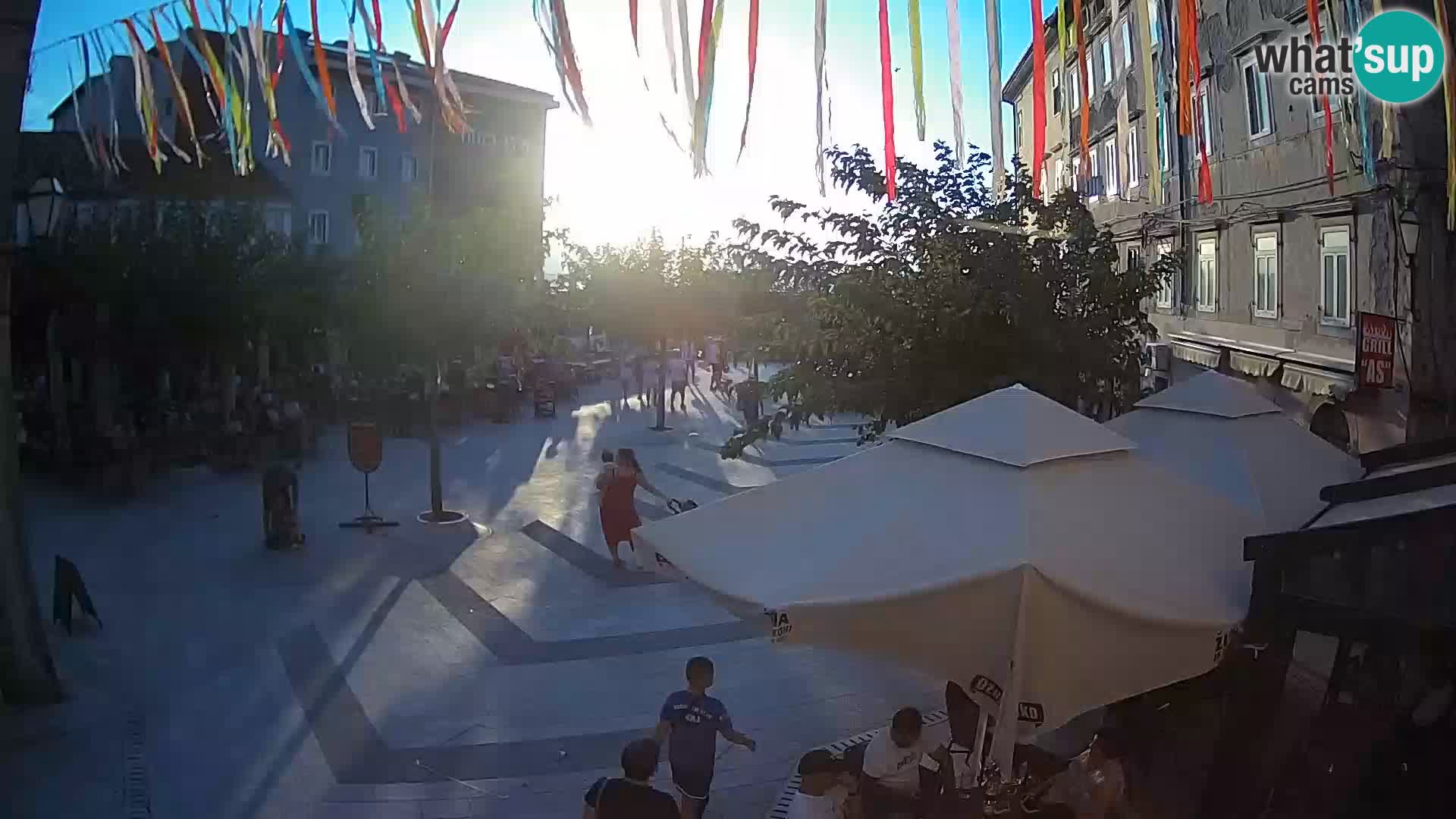 Center of Senj city – Pavlin square – Live Cam Dalmatia