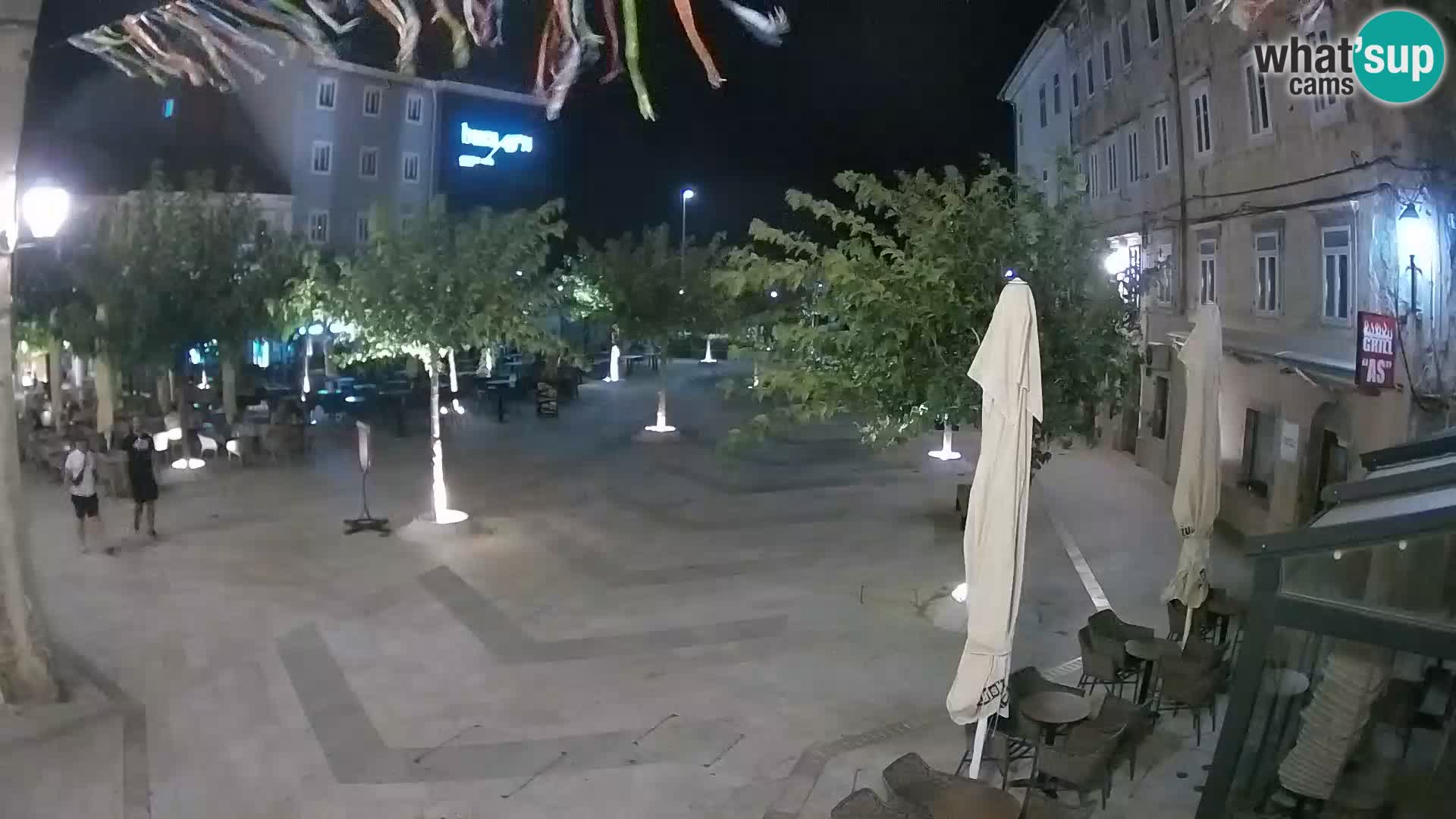 Centro de la ciudad de Senj – plaza Pavlin – Live Cam Dalmacia