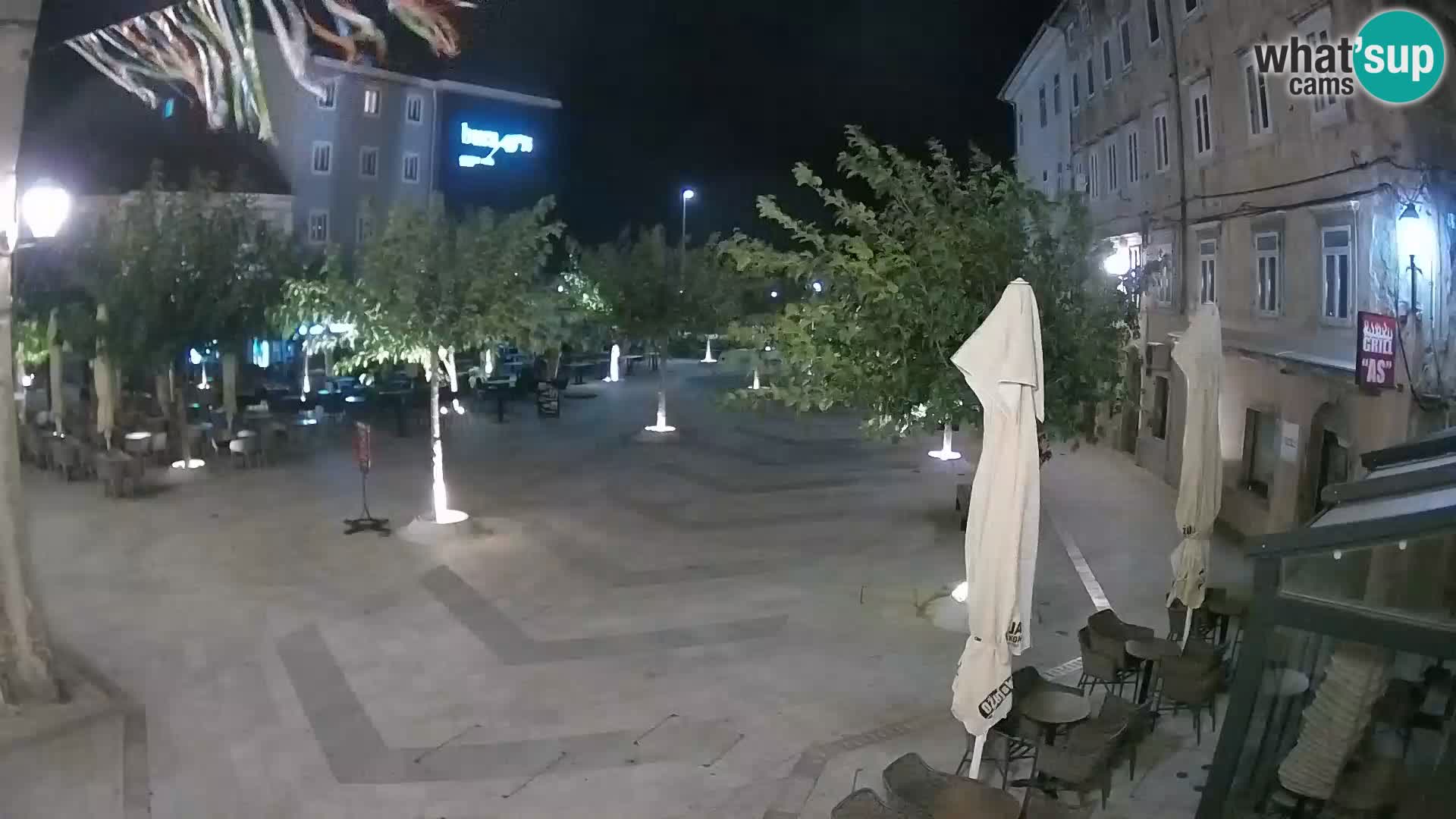 Centro de la ciudad de Senj – plaza Pavlin – Live Cam Dalmacia
