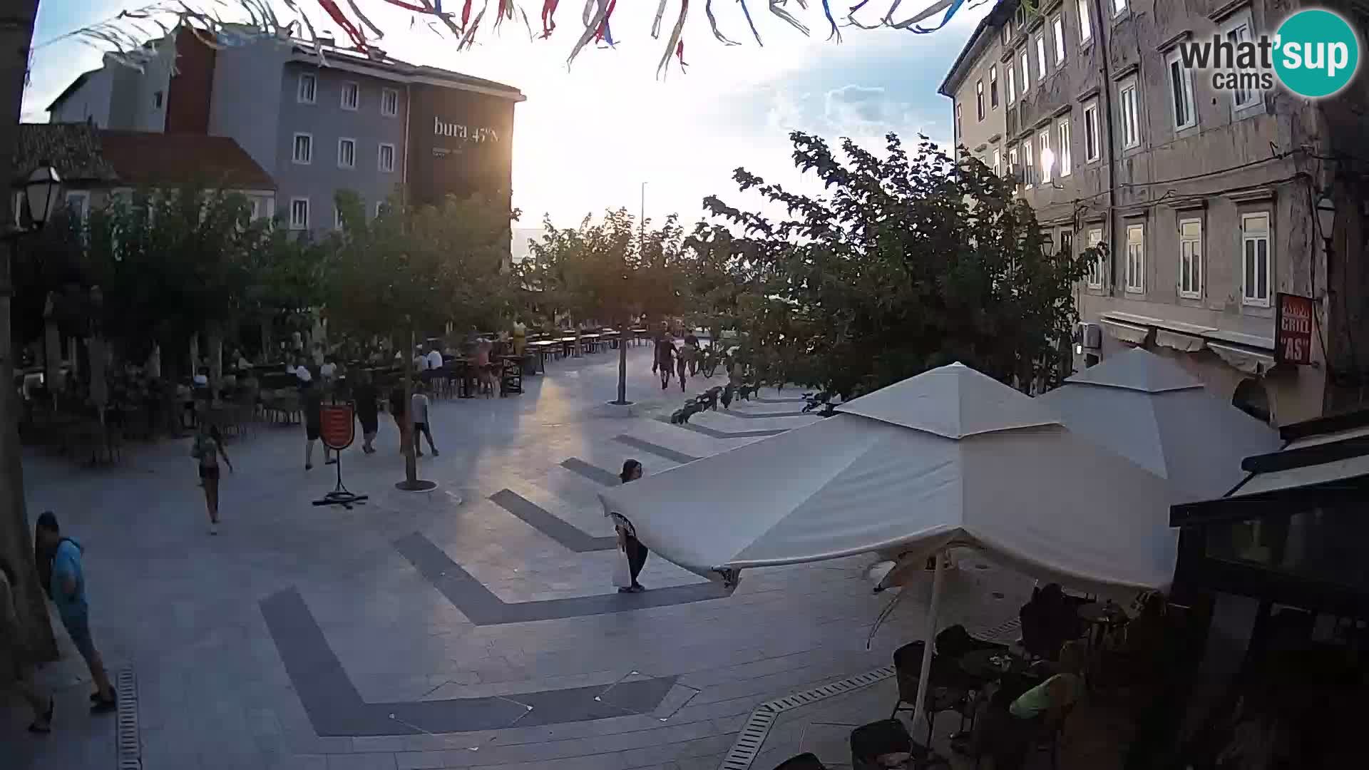 Centro della città di Senj – Piazza Pavlin – Live Cam Dalmazia