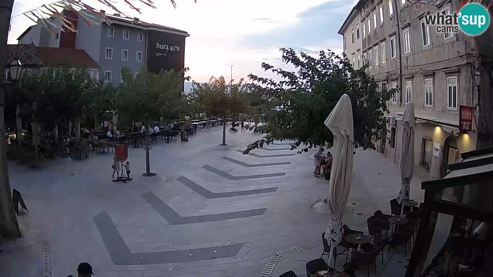 Centre de la ville de Senj – Place Pavlin – Live Cam Dalmatie