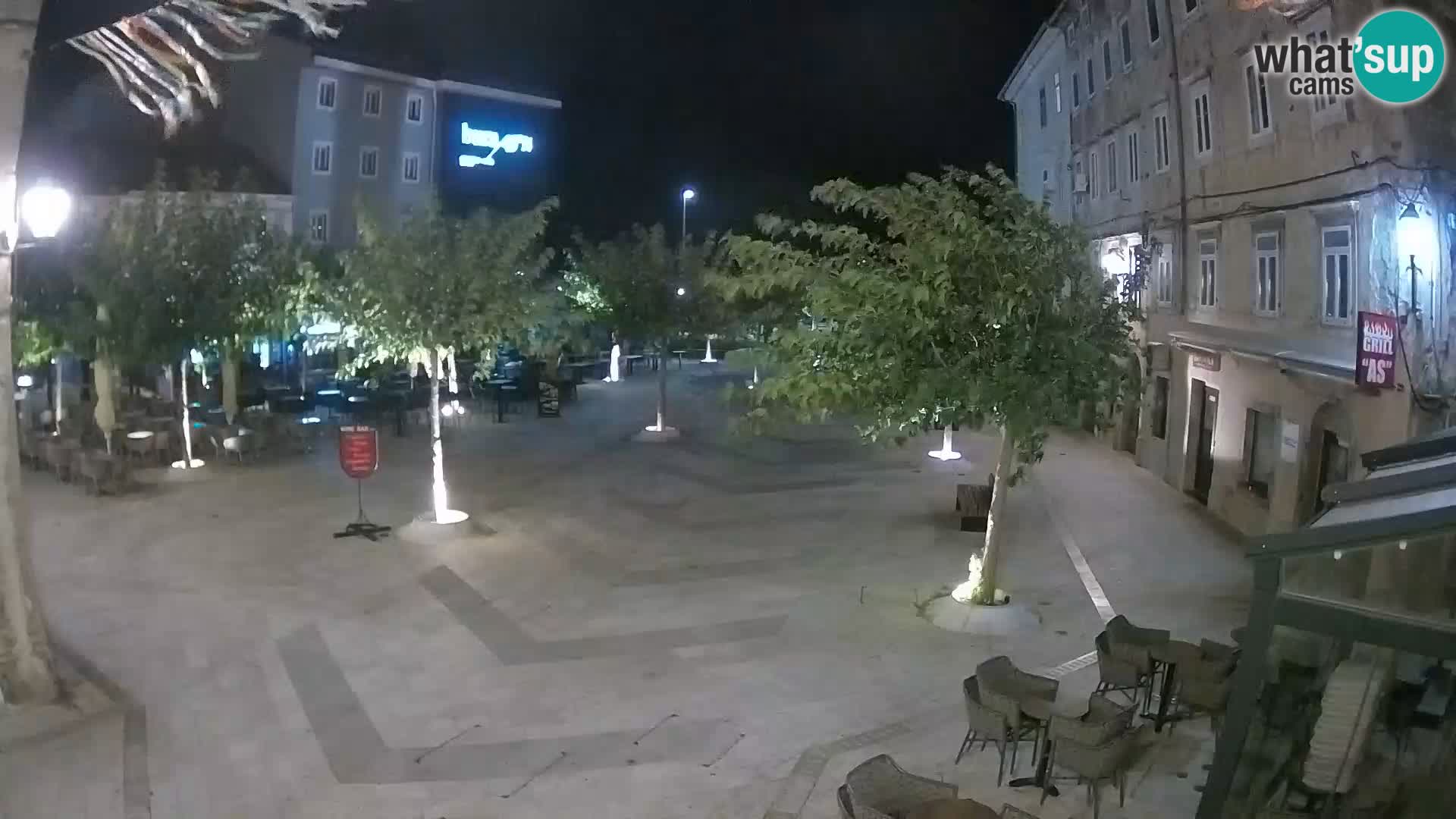 Center mesta Senj – Pavlinski trg – spletne kamere Dalmacija