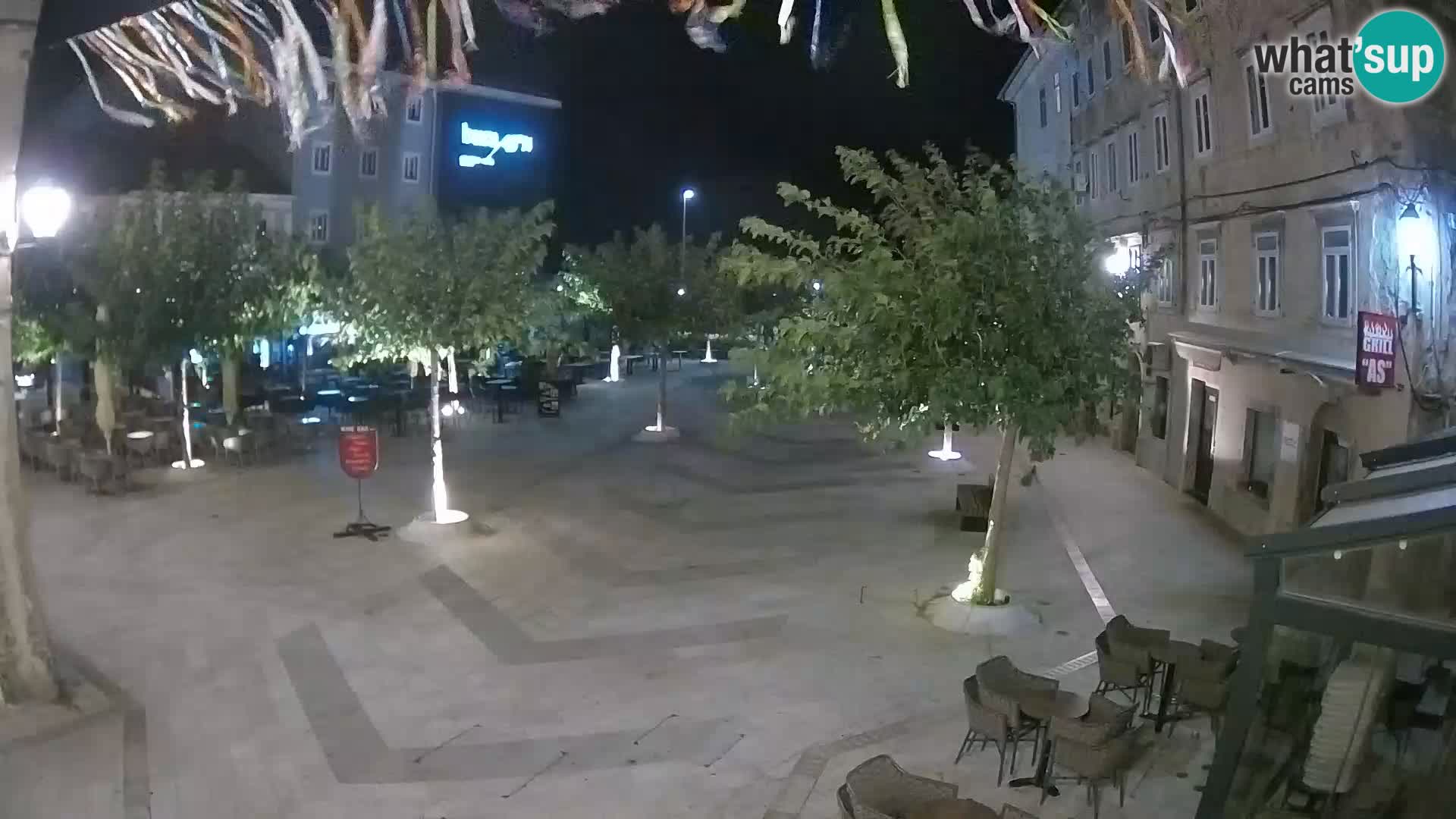 Centre de la ville de Senj – Place Pavlin – Live Cam Dalmatie