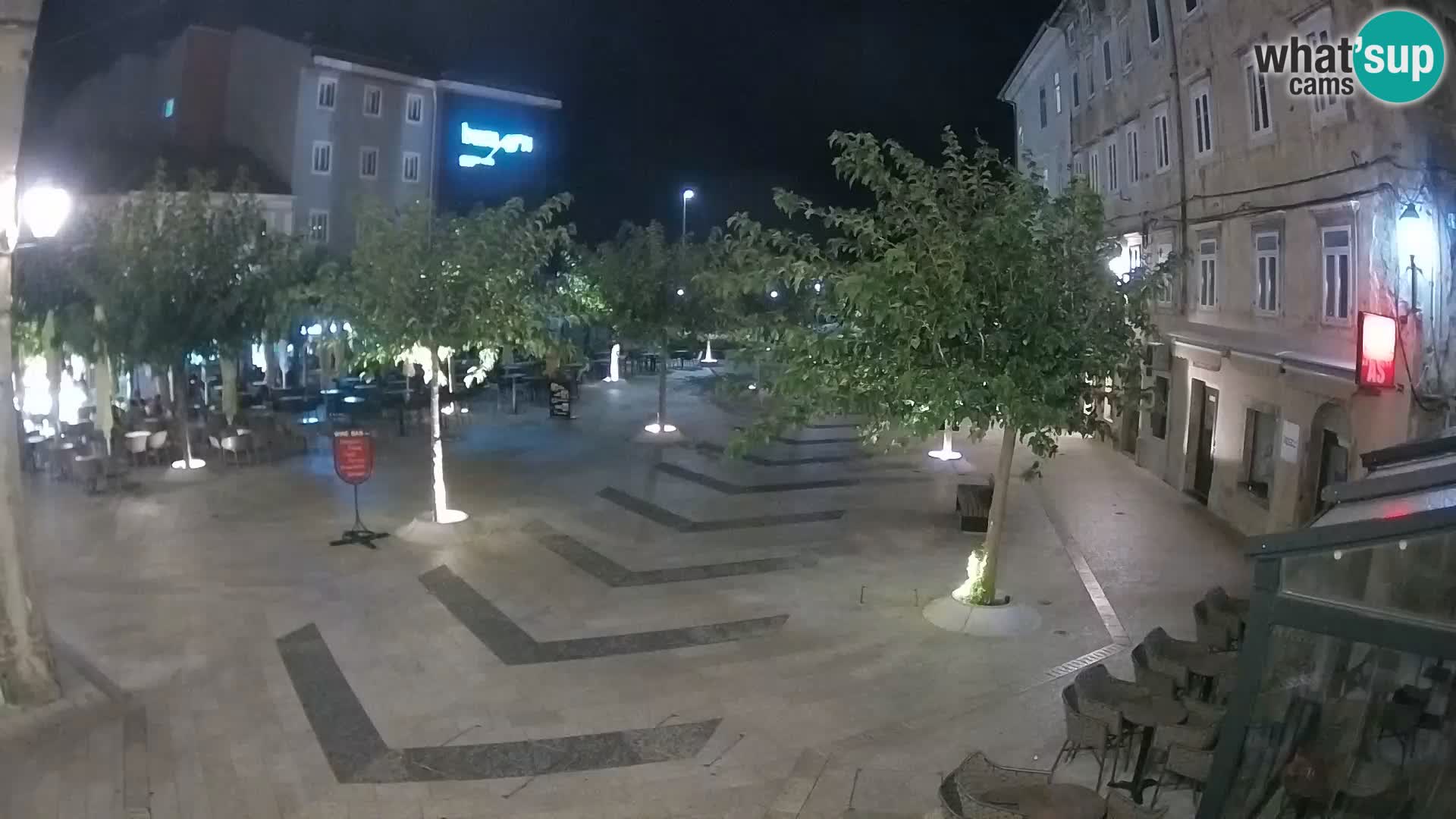 Centre de la ville de Senj – Place Pavlin – Live Cam Dalmatie
