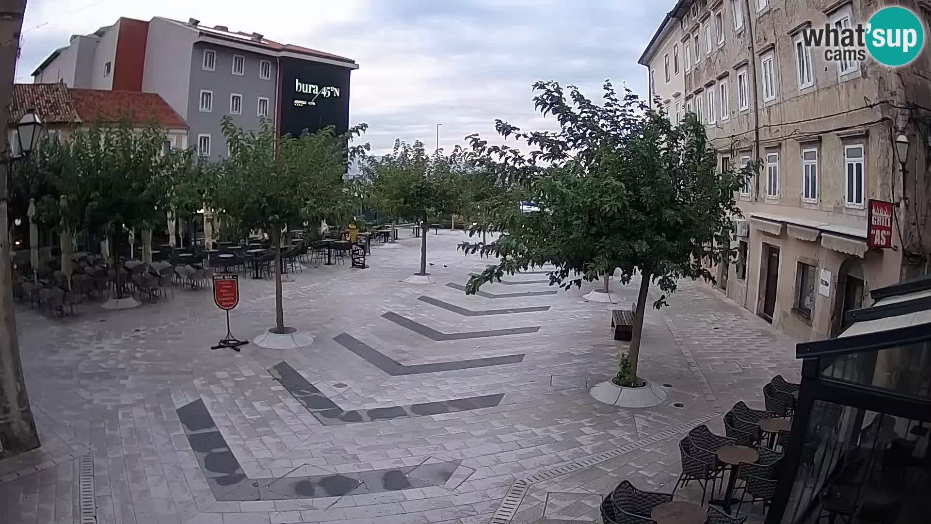Center of Senj city – Pavlin square – Live Cam Dalmatia