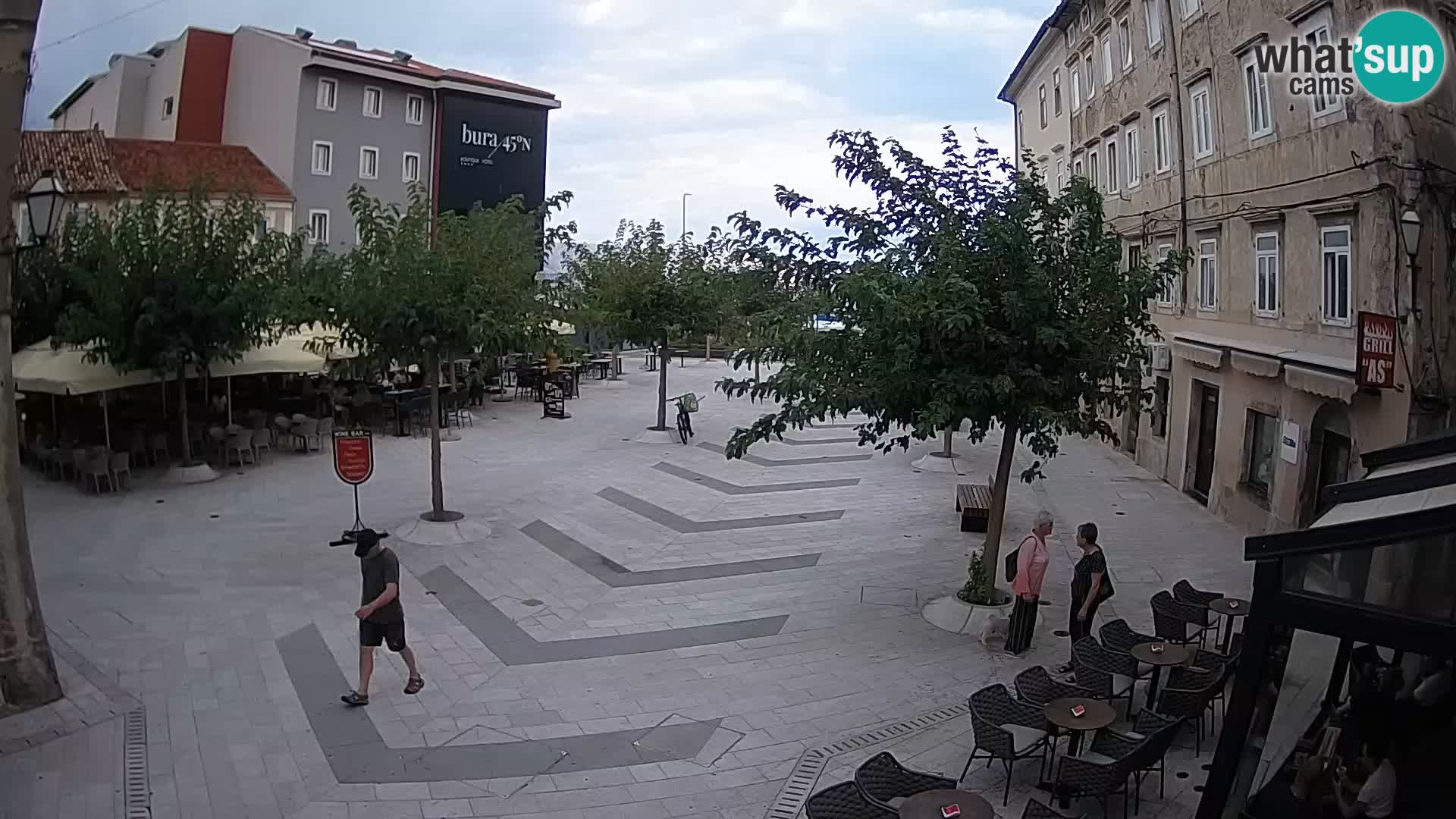Center of Senj city – Pavlin square – Live Cam Dalmatia