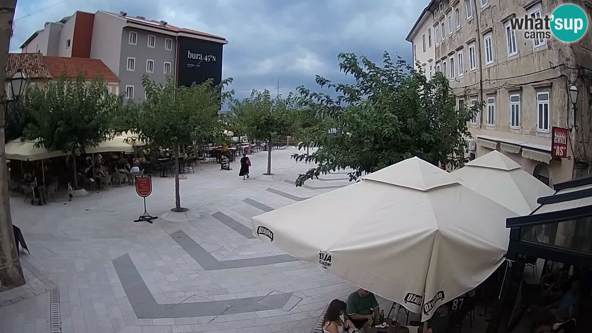 Center of Senj city – Pavlin square – Live Cam Dalmatia