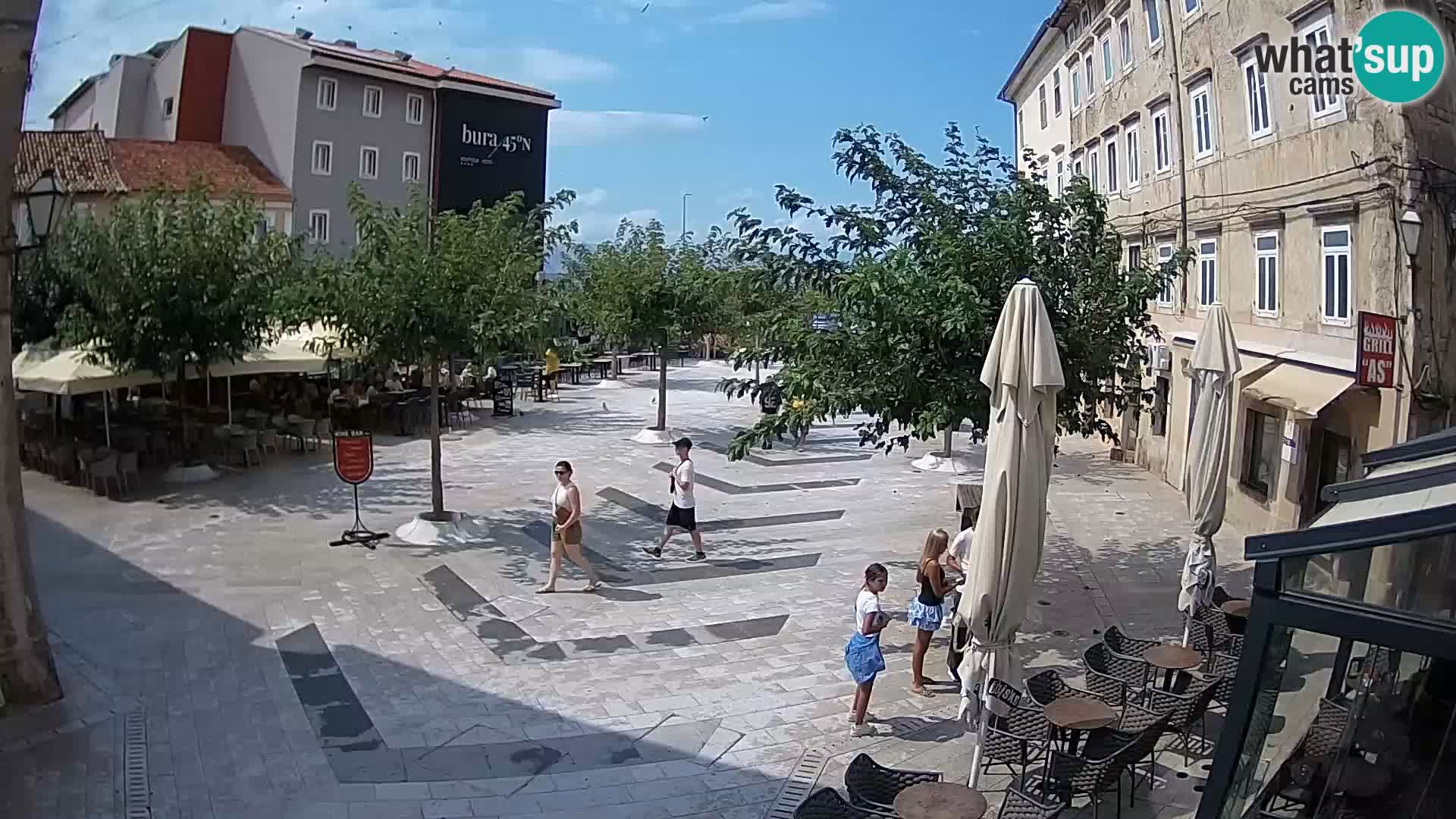 Center of Senj city – Pavlin square – Live Cam Dalmatia