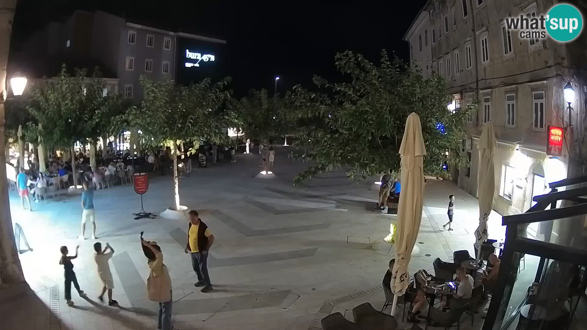 Center of Senj city – Pavlin square – Live Cam Dalmatia