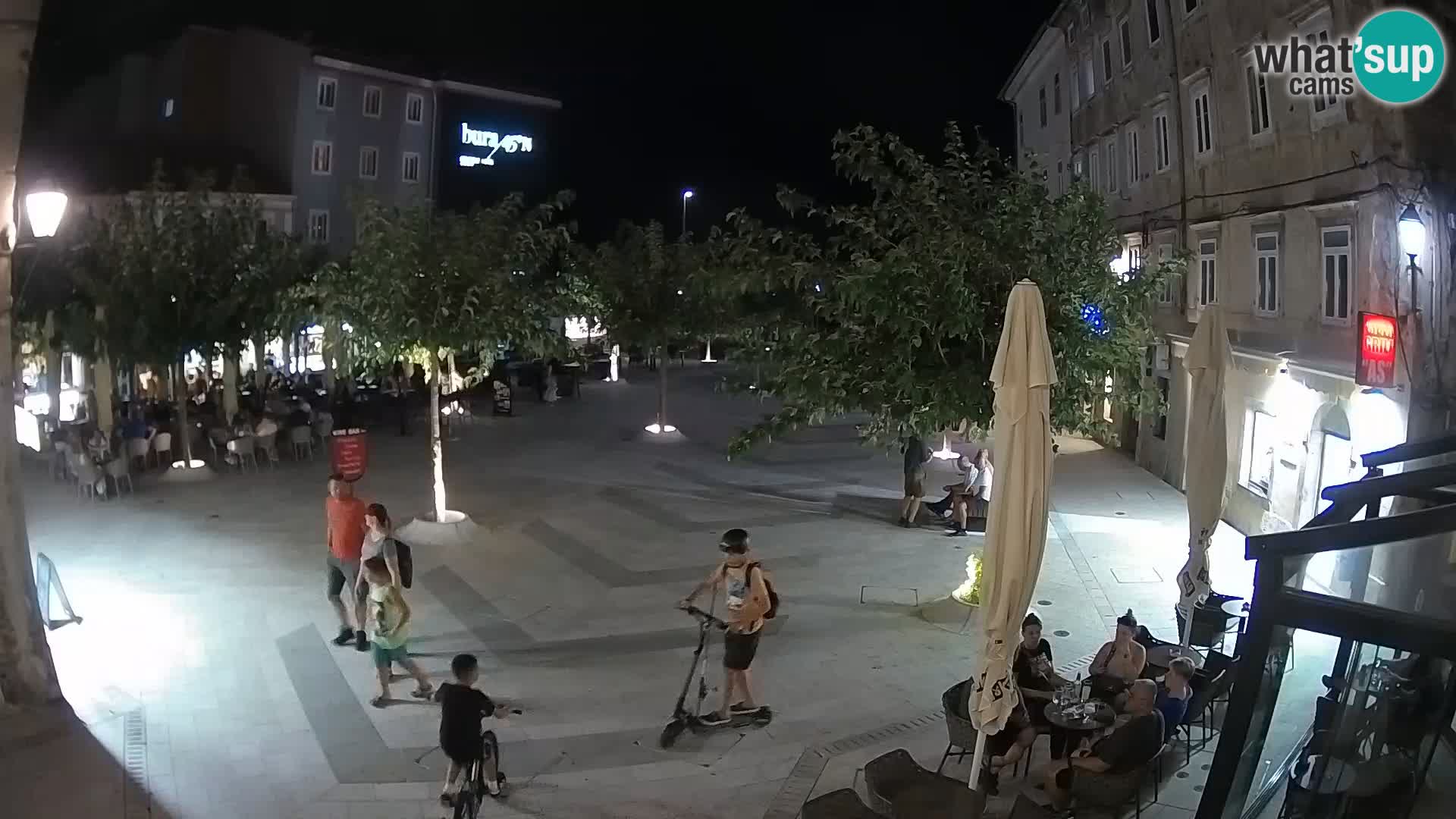 Centro della città di Senj – Piazza Pavlin – Live Cam Dalmazia