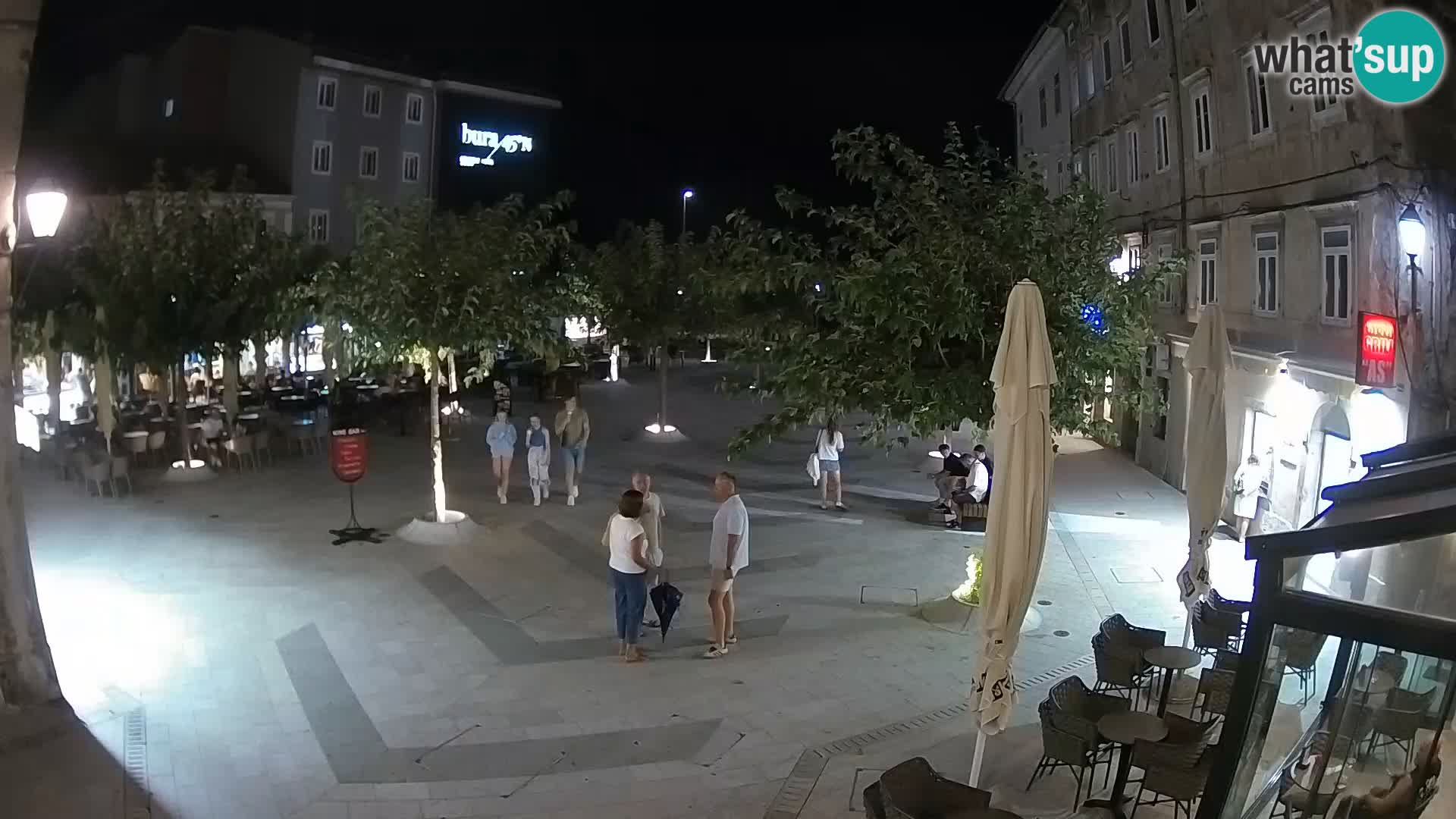Zentrum der Stadt Senj – Pavlin platz – Live Cam Dalmatia