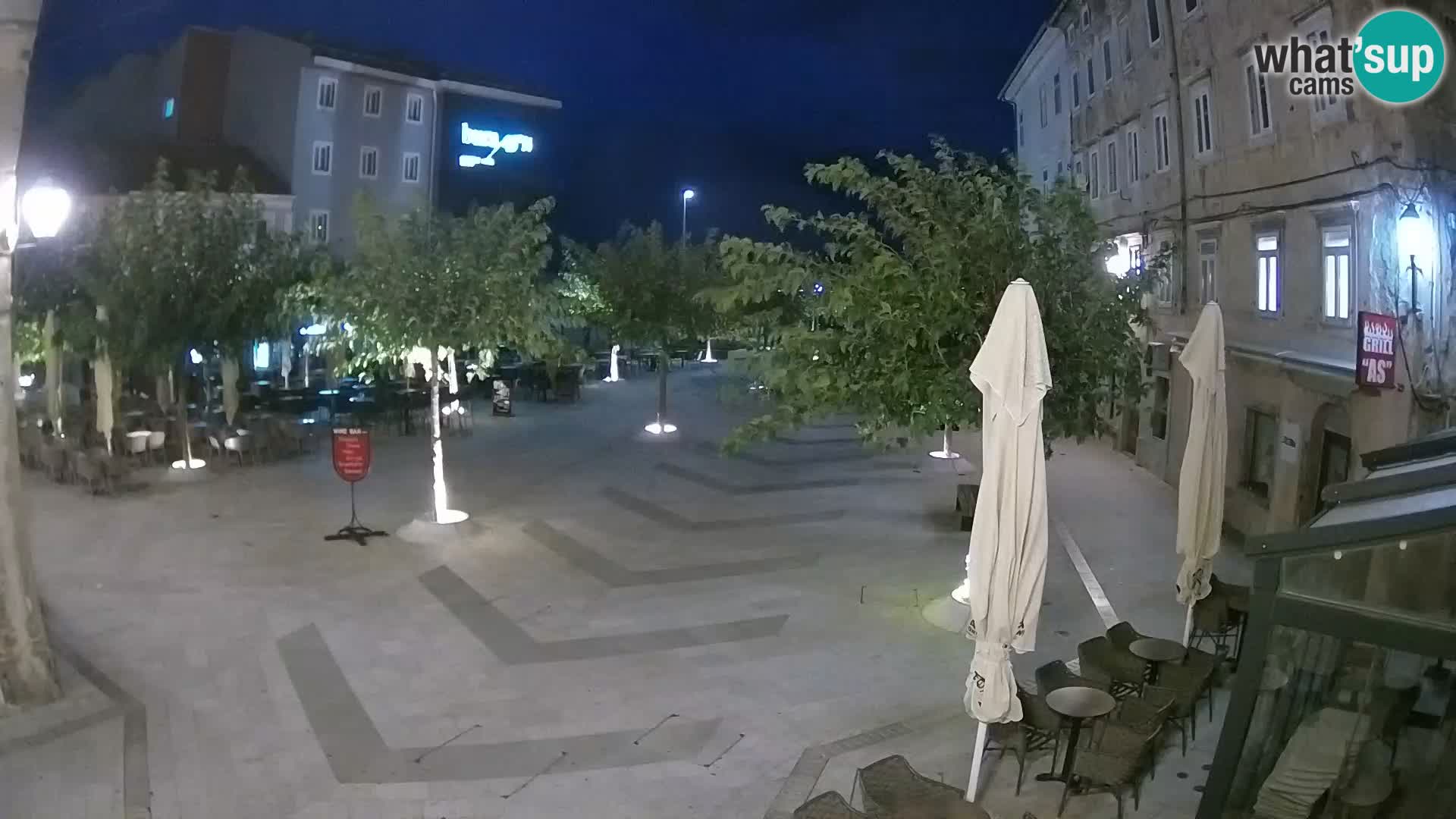 Centre de la ville de Senj – Place Pavlin – Live Cam Dalmatie