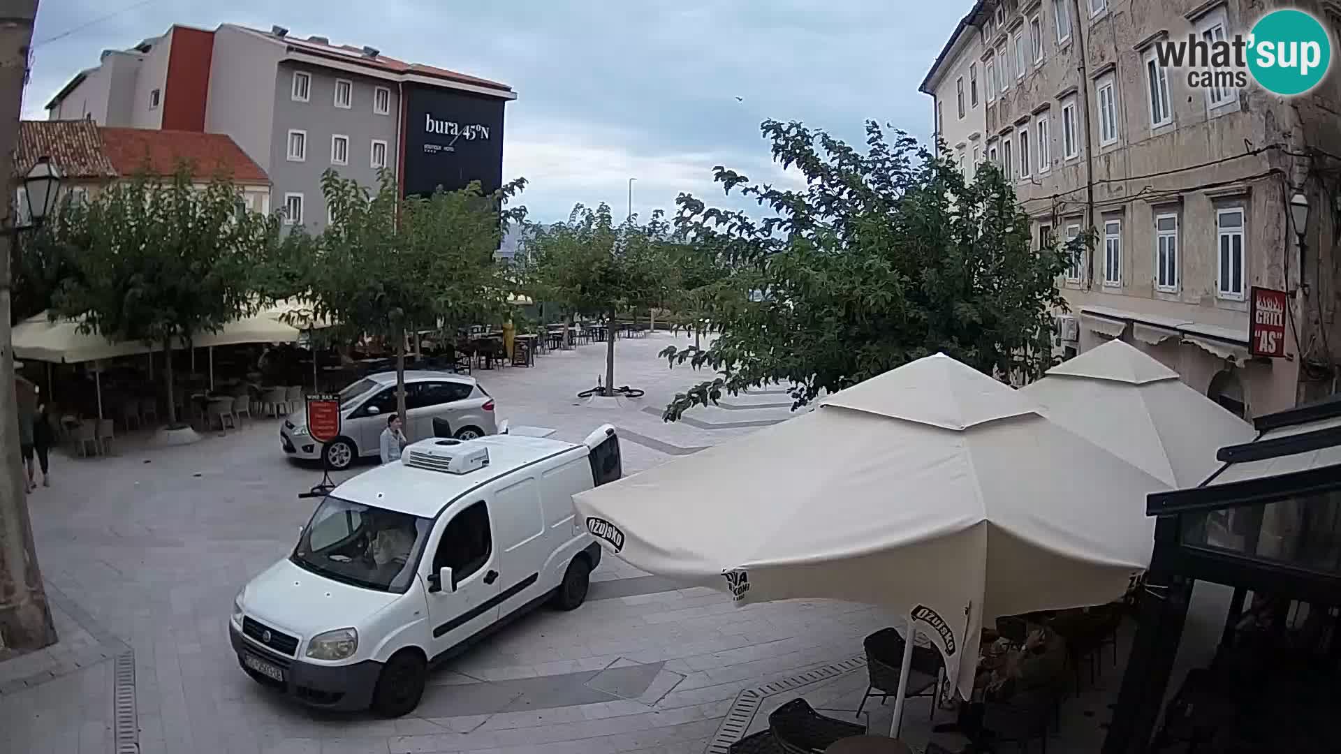 Centre de la ville de Senj – Place Pavlin – Live Cam Dalmatie