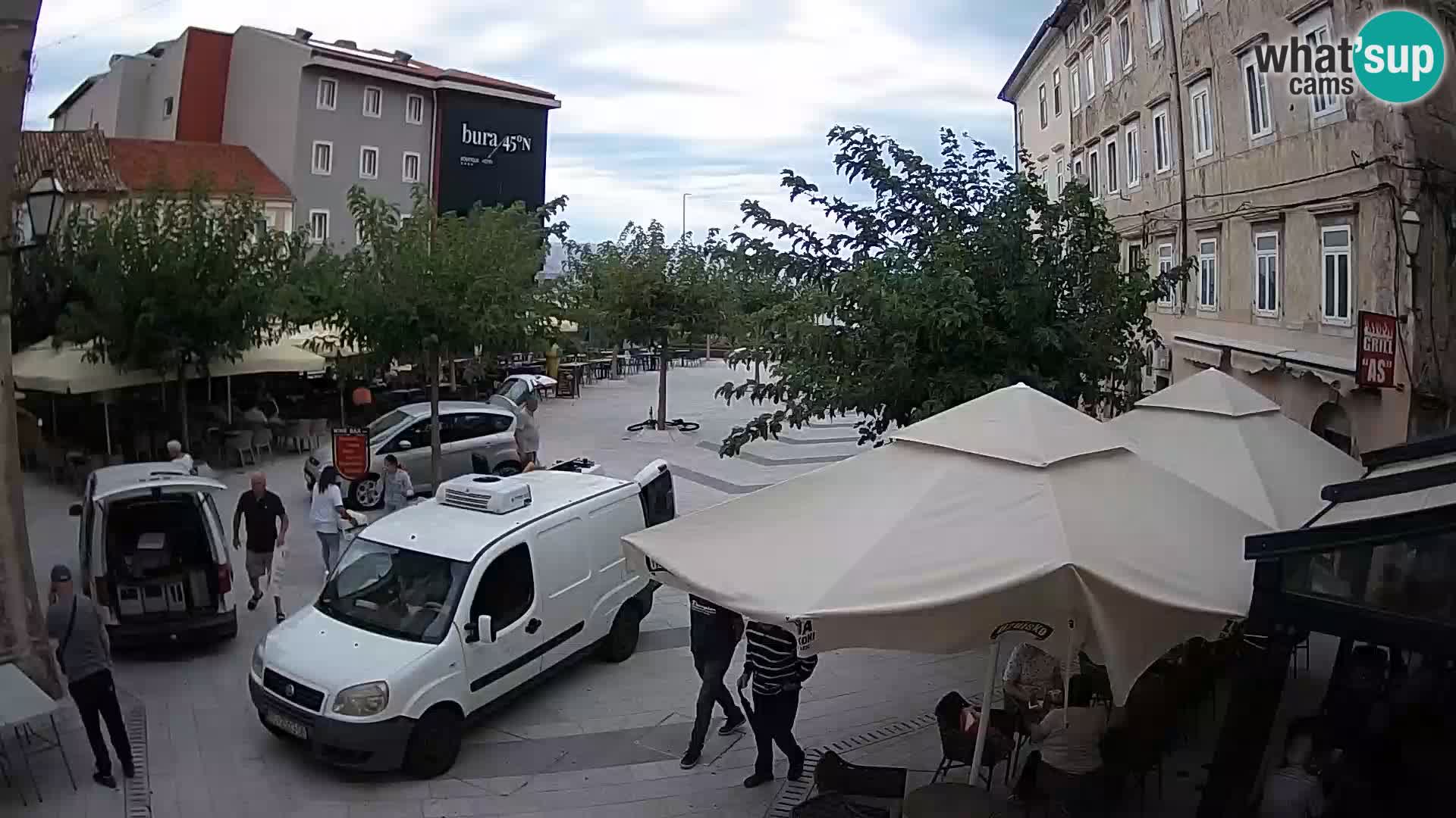 Centro della città di Senj – Piazza Pavlin – Live Cam Dalmazia