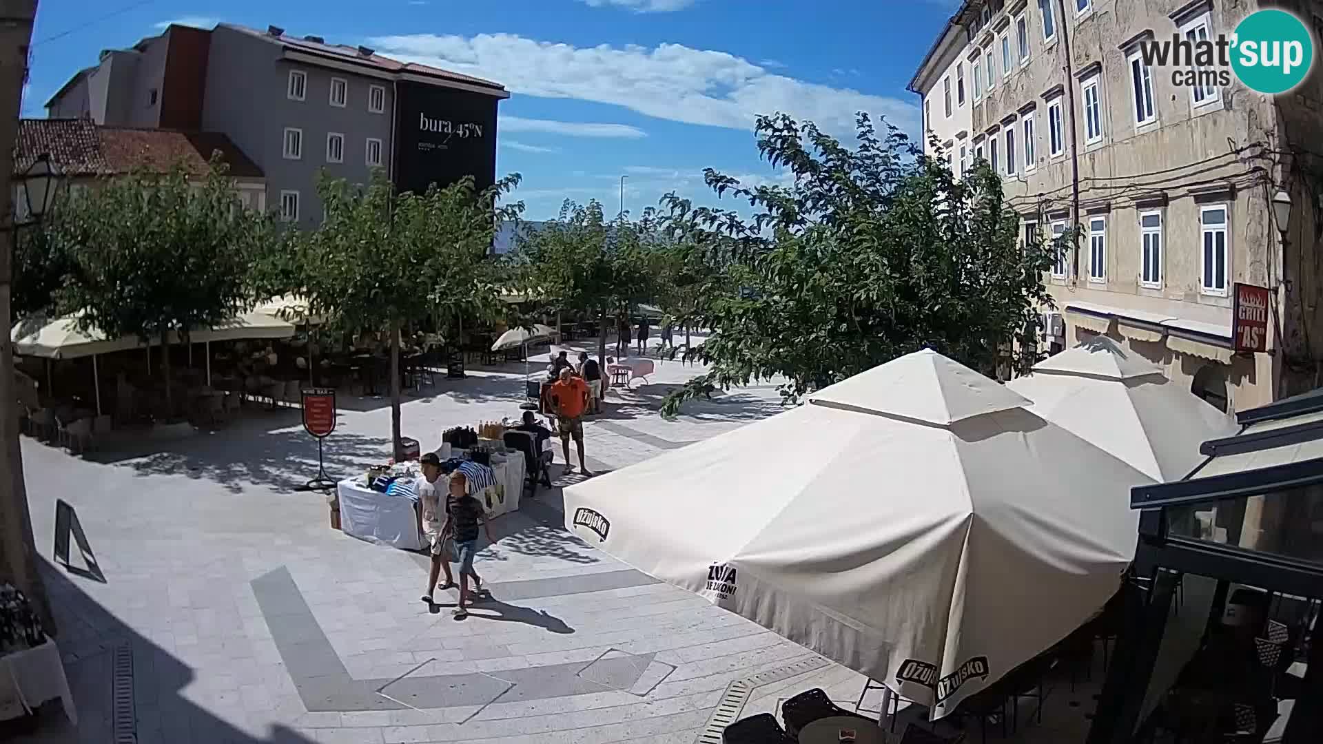 Center of Senj city – Pavlin square – Live Cam Dalmatia