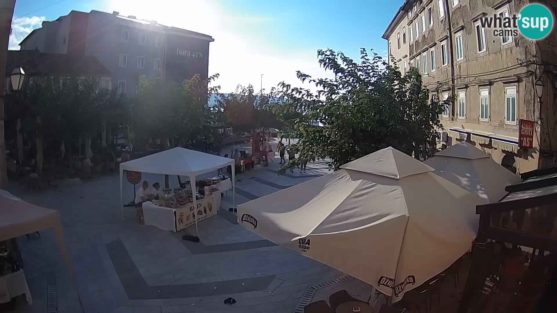 Center of Senj city – Pavlin square – Live Cam Dalmatia