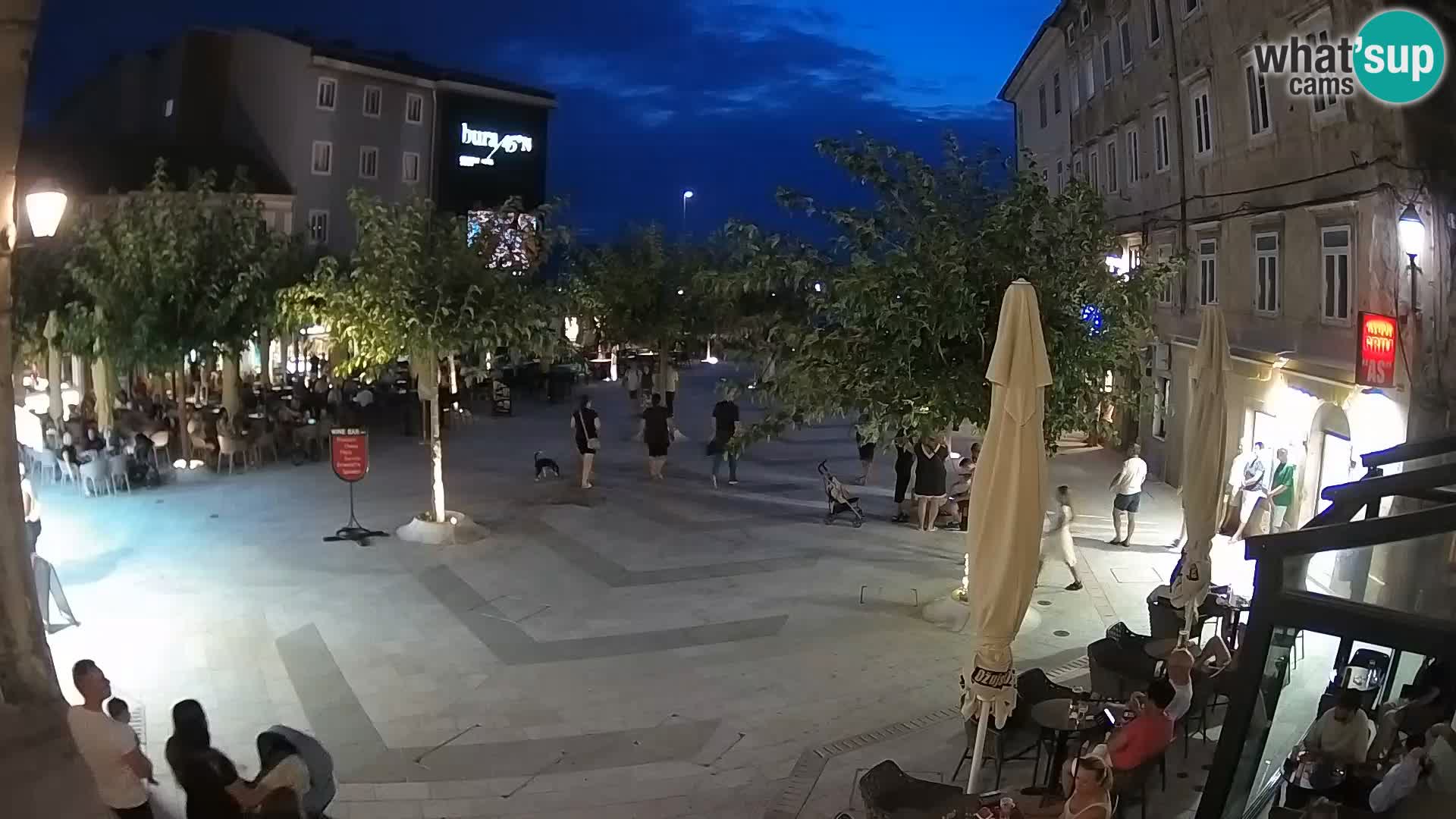 Center mesta Senj – Pavlinski trg – spletne kamere Dalmacija