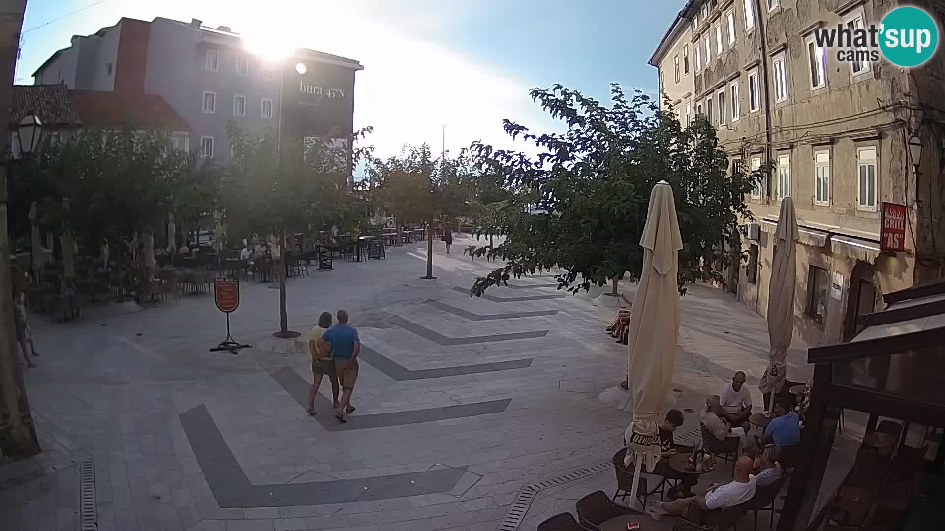Centro della città di Senj – Piazza Pavlin – Live Cam Dalmazia