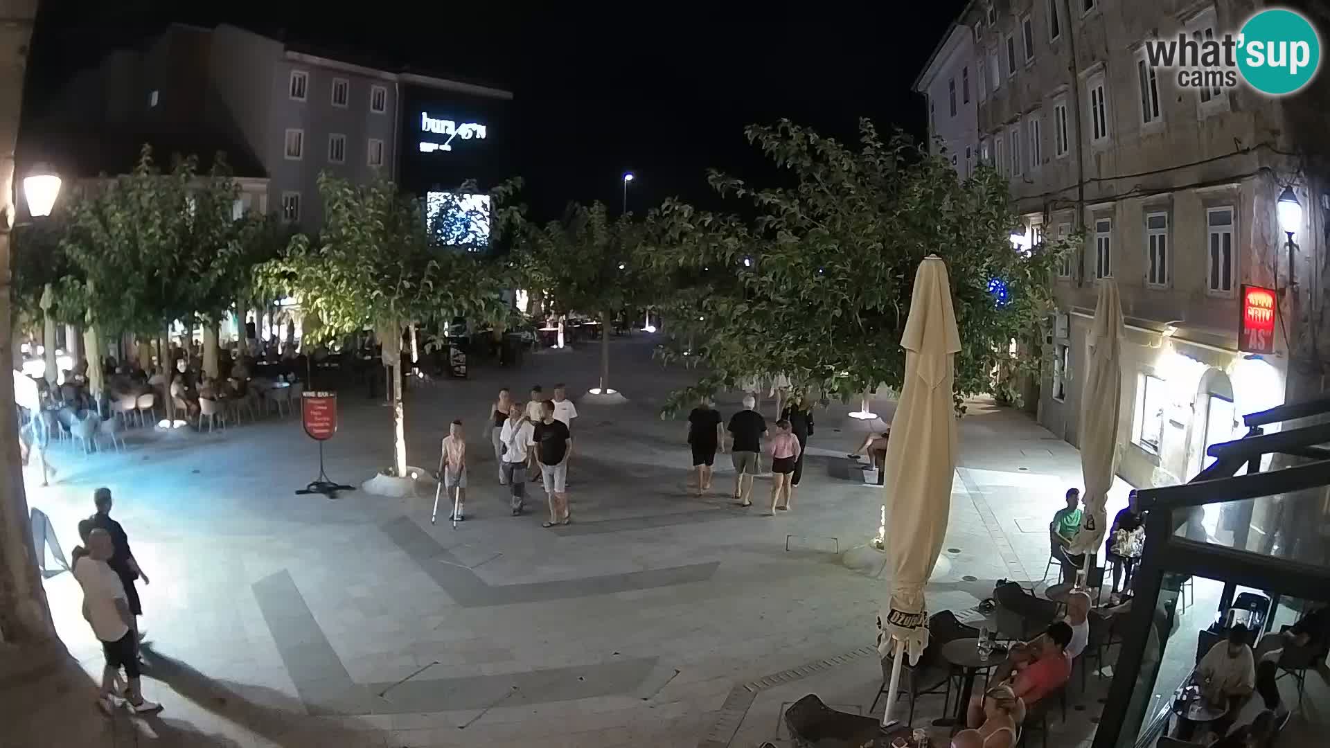 Centro della città di Senj – Piazza Pavlin – Live Cam Dalmazia