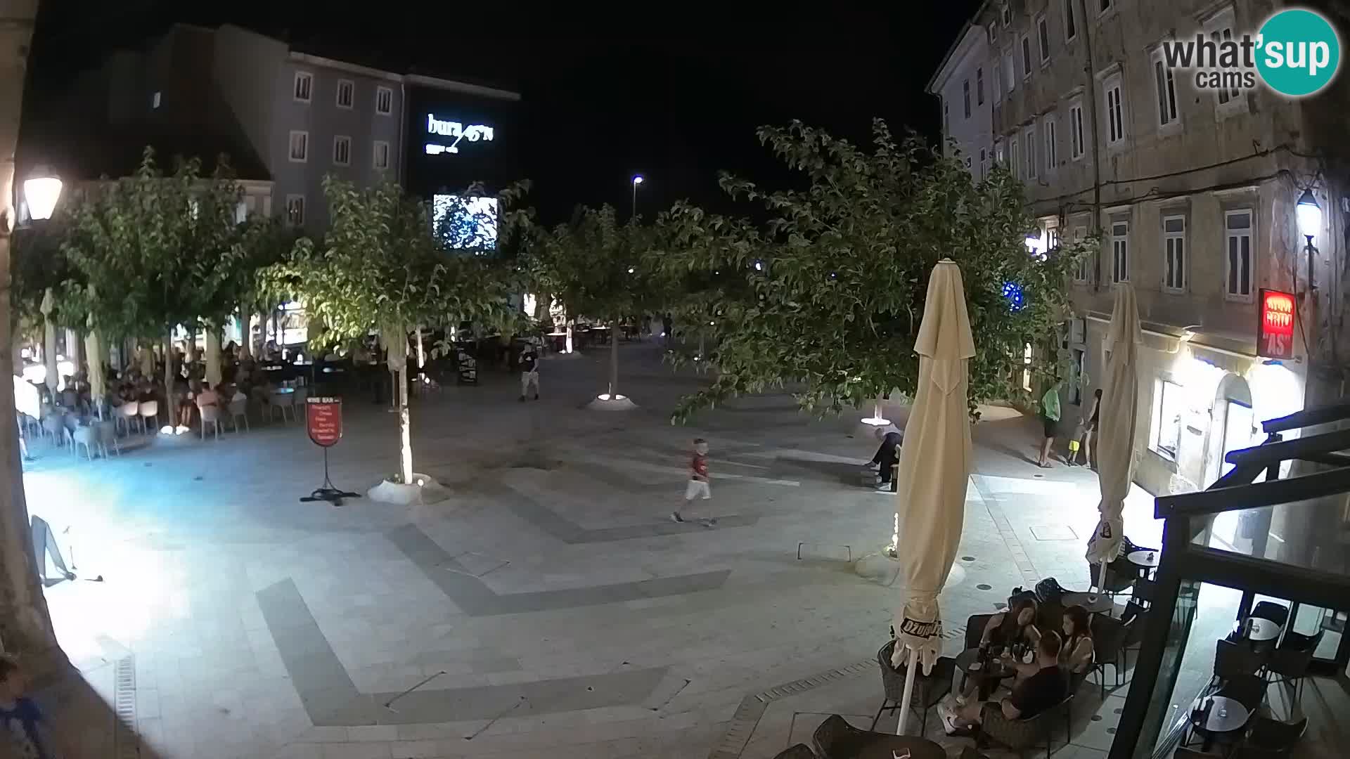 Center of Senj city – Pavlin square – Live Cam Dalmatia