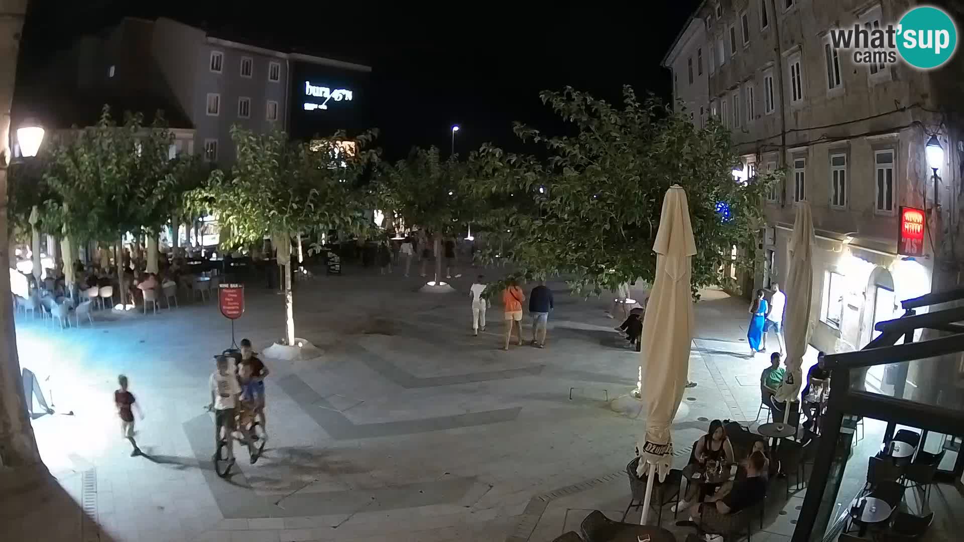 Centre de la ville de Senj – Place Pavlin – Live Cam Dalmatie