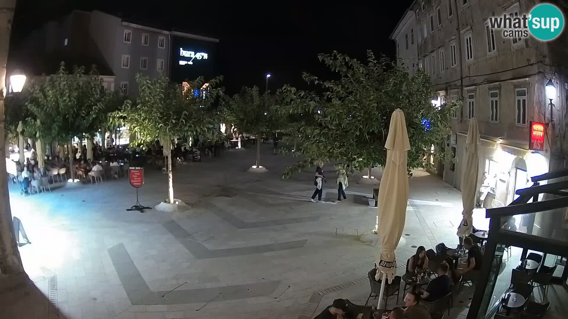 Centro della città di Senj – Piazza Pavlin – Live Cam Dalmazia