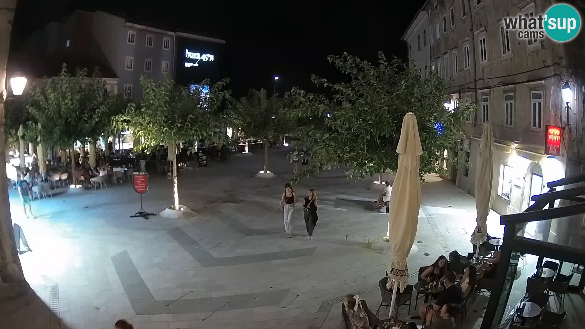 Centre de la ville de Senj – Place Pavlin – Live Cam Dalmatie