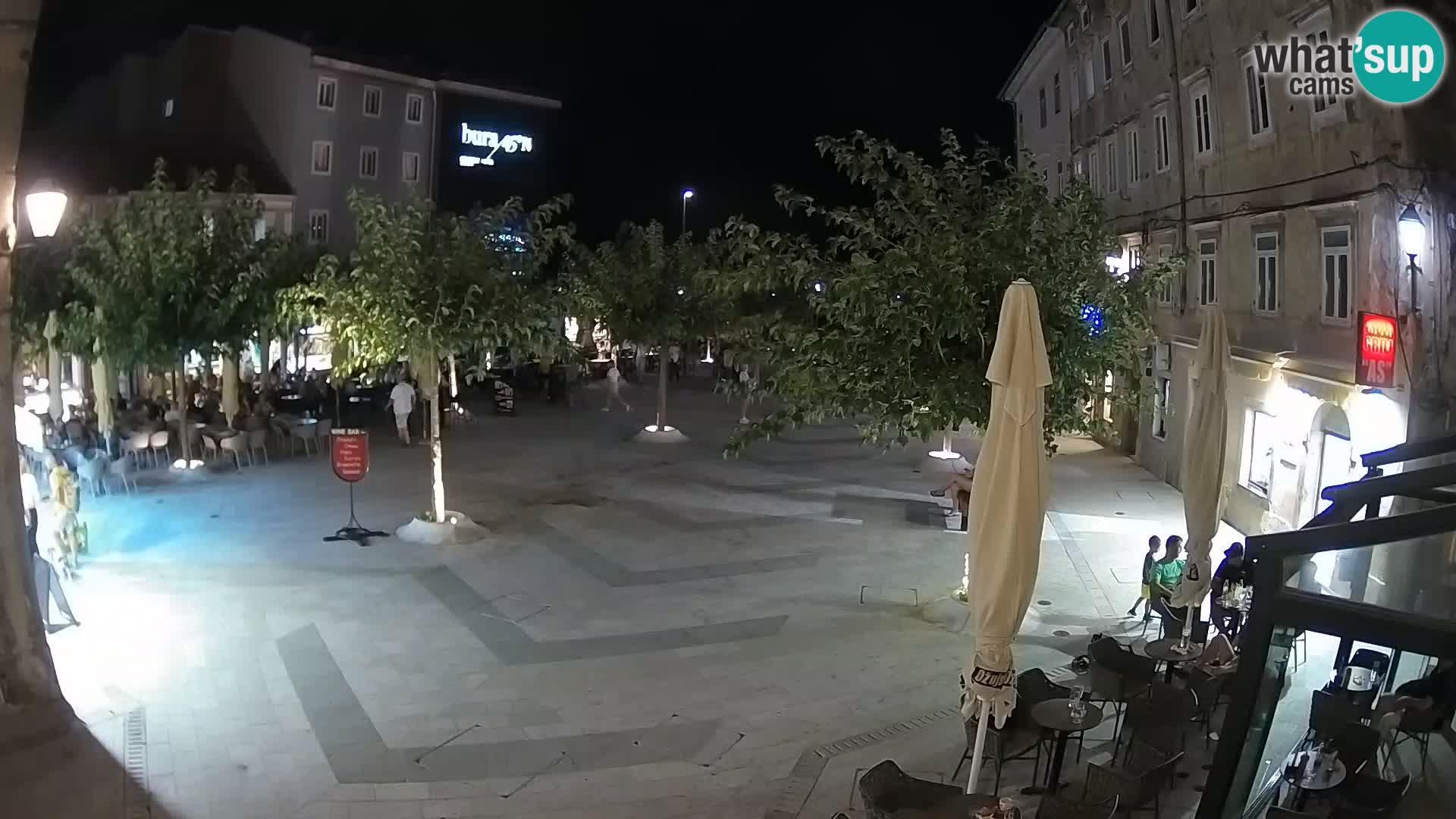 Centro della città di Senj – Piazza Pavlin – Live Cam Dalmazia