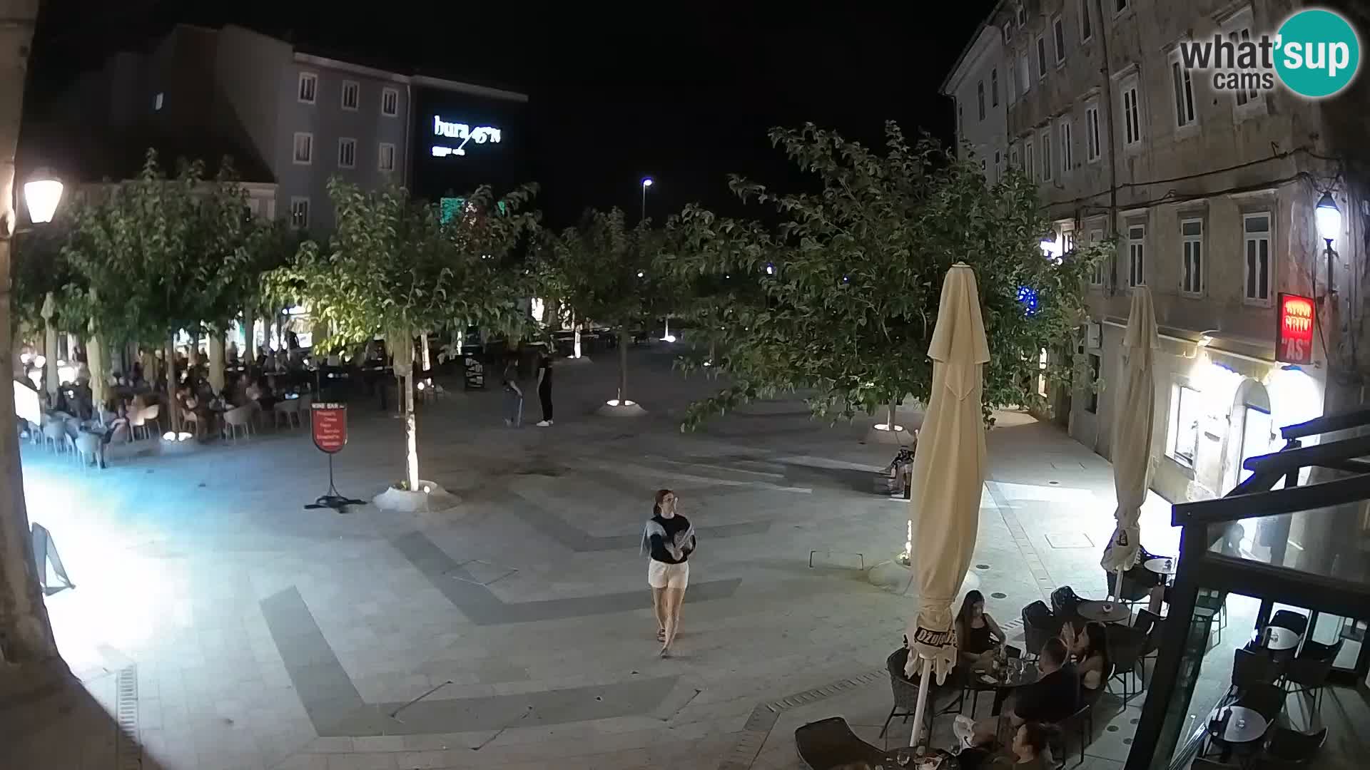 Center mesta Senj – Pavlinski trg – spletne kamere Dalmacija