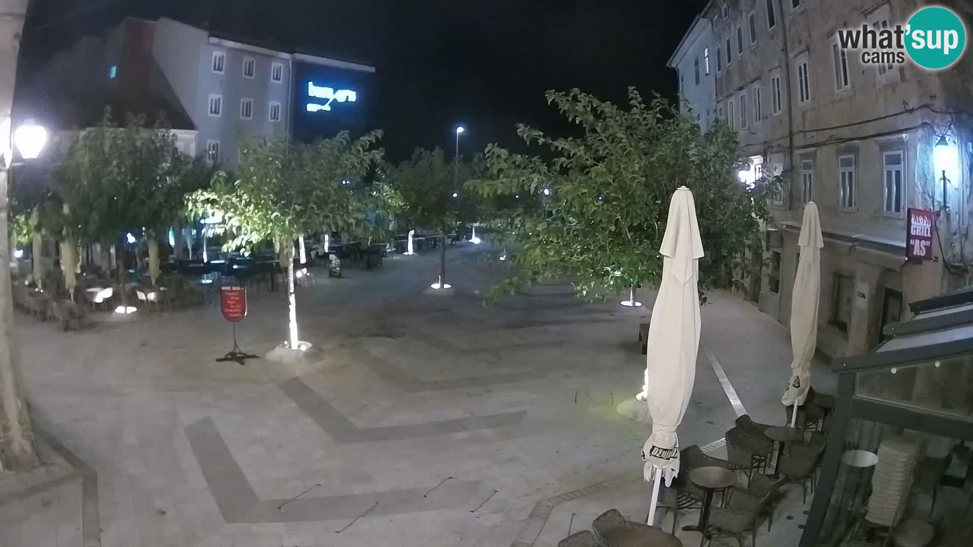Centre de la ville de Senj – Place Pavlin – Live Cam Dalmatie