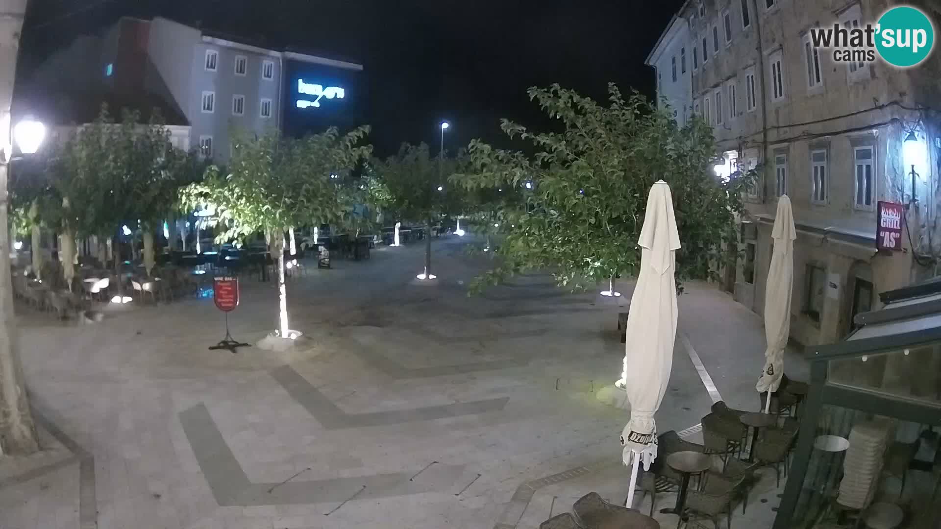 Centre de la ville de Senj – Place Pavlin – Live Cam Dalmatie