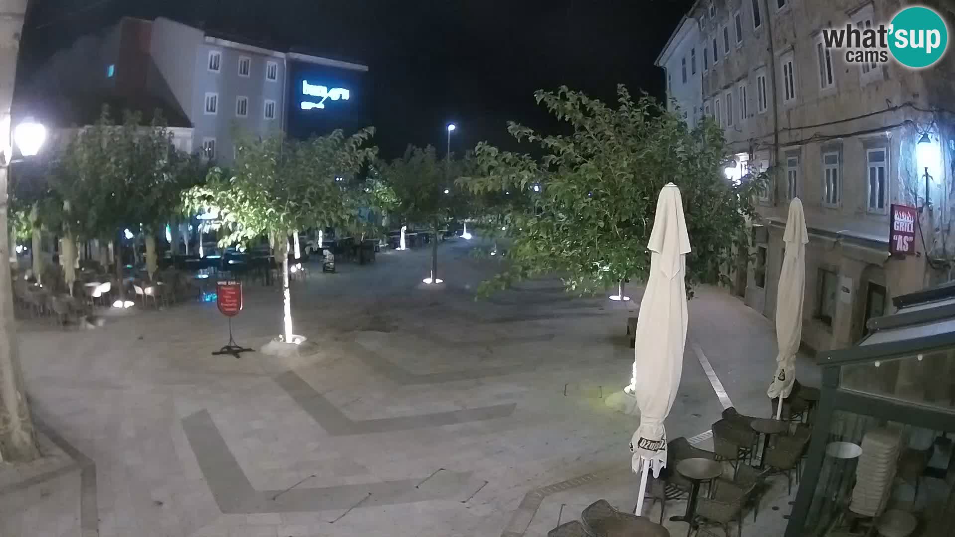 Centre de la ville de Senj – Place Pavlin – Live Cam Dalmatie