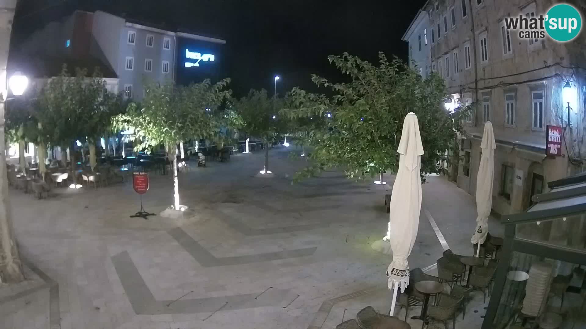 Centre de la ville de Senj – Place Pavlin – Live Cam Dalmatie