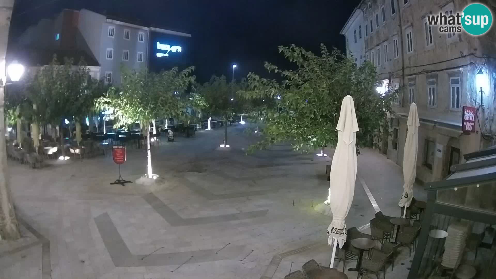 Centre de la ville de Senj – Place Pavlin – Live Cam Dalmatie
