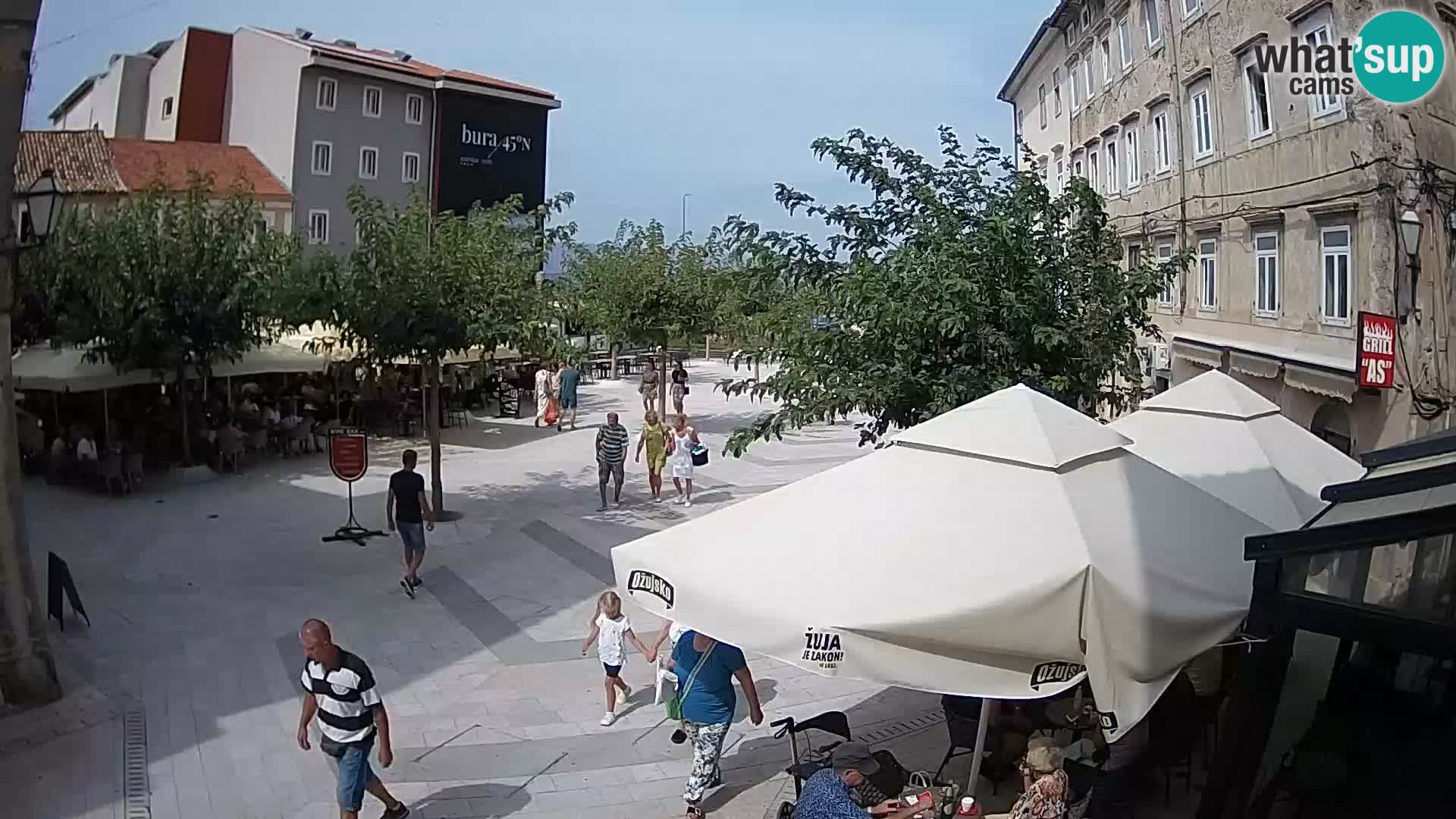 Center of Senj city – Pavlin square – Live Cam Dalmatia