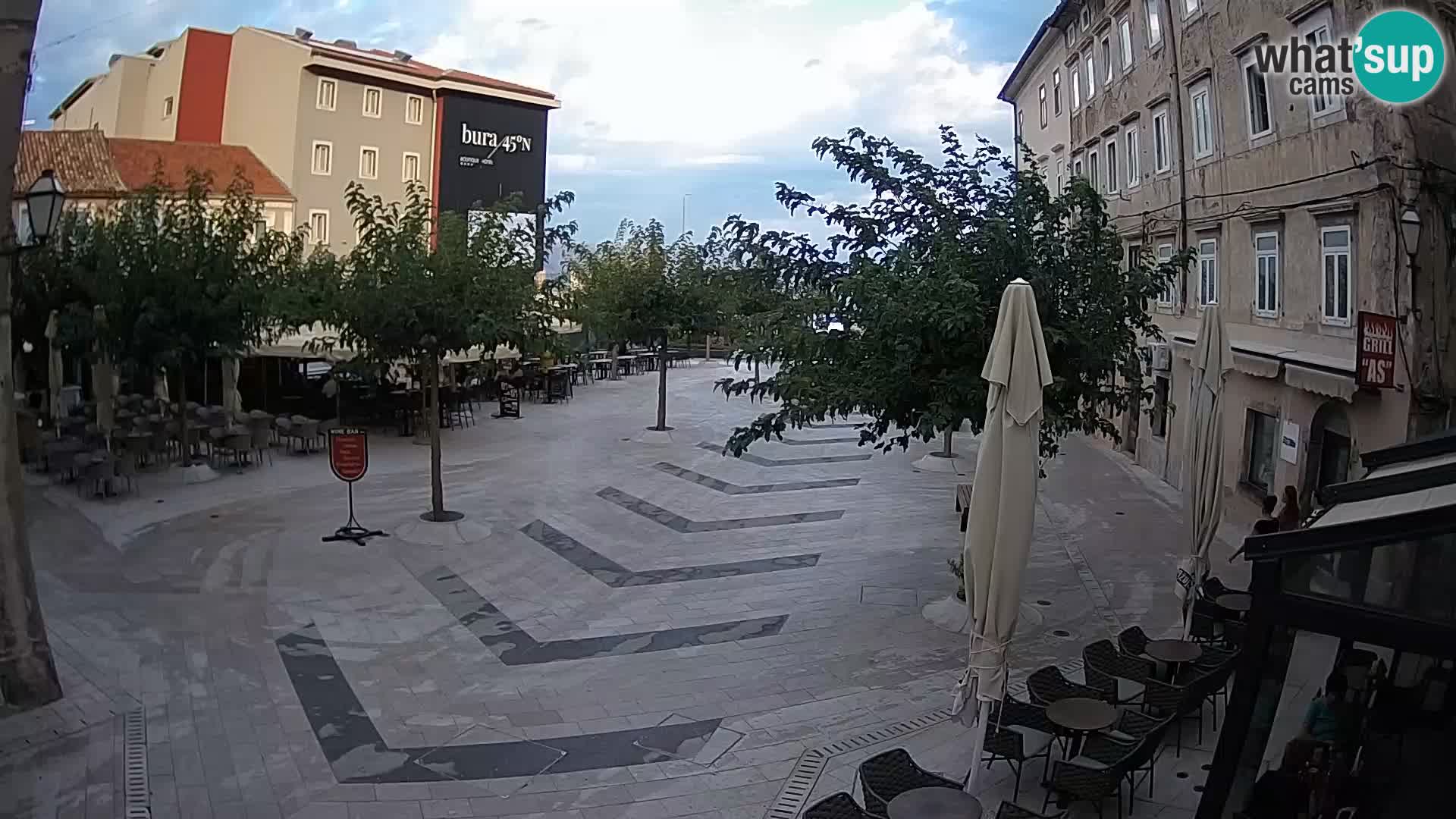 Center of Senj city – Pavlin square – Live Cam Dalmatia