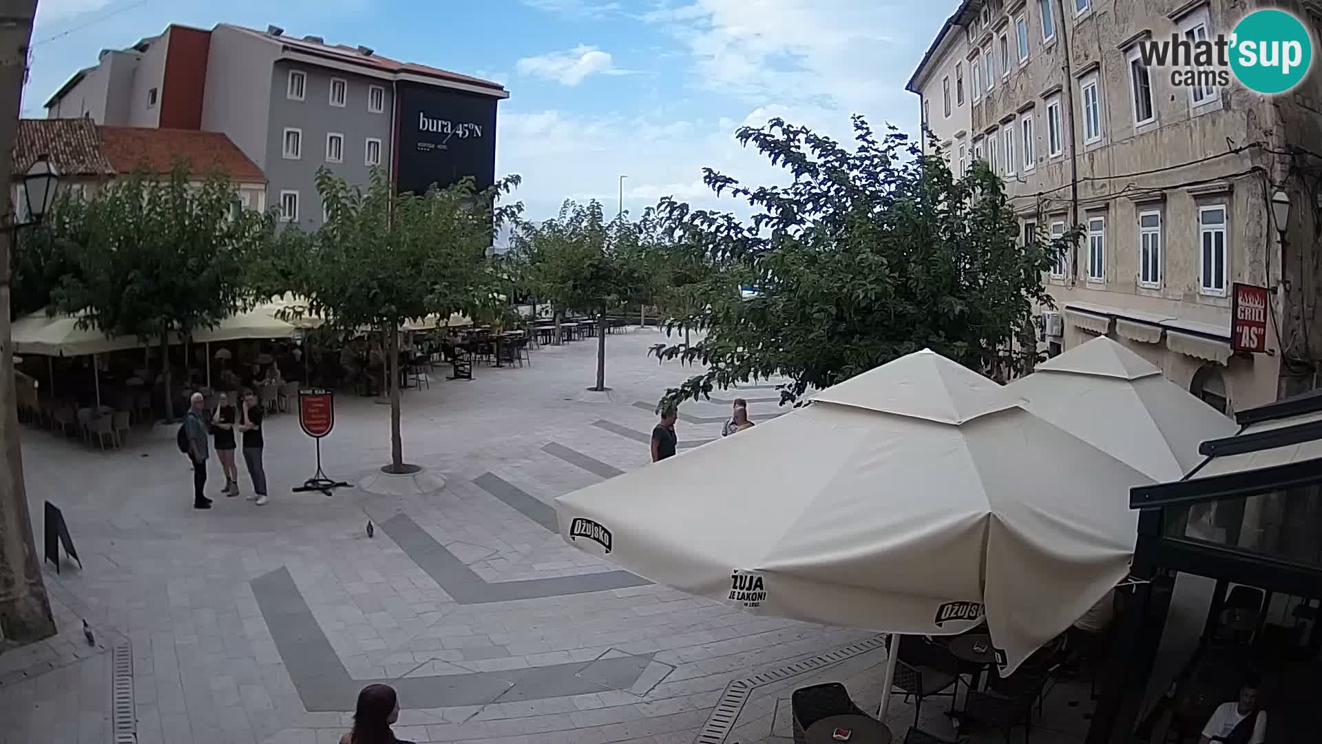 Center of Senj city – Pavlin square – Live Cam Dalmatia