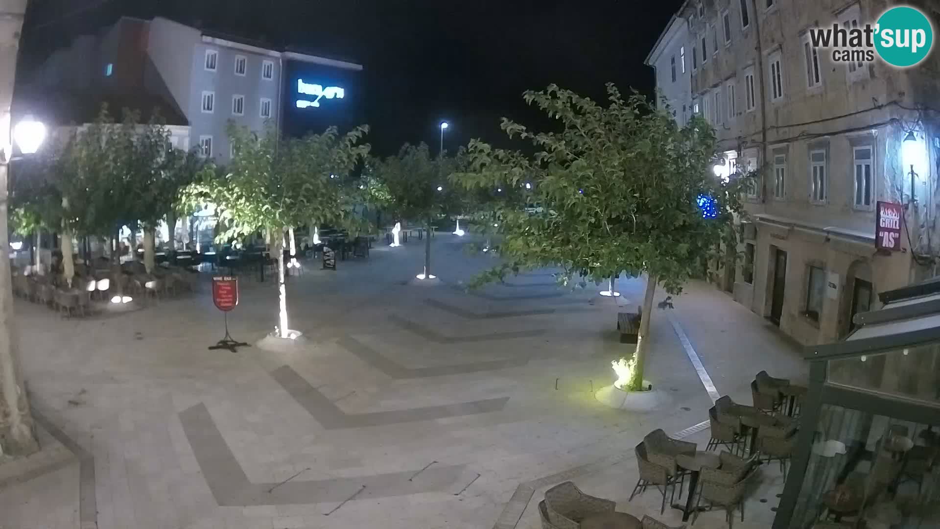 Center of Senj city – Pavlin square – Live Cam Dalmatia
