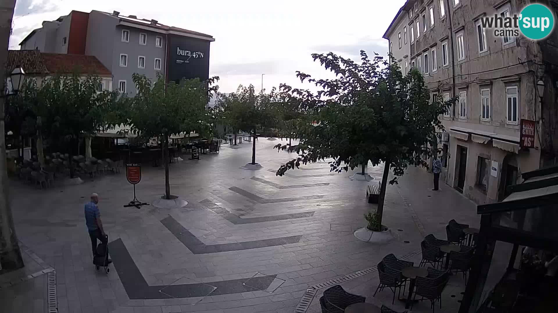 Centro della città di Senj – Piazza Pavlin – Live Cam Dalmazia