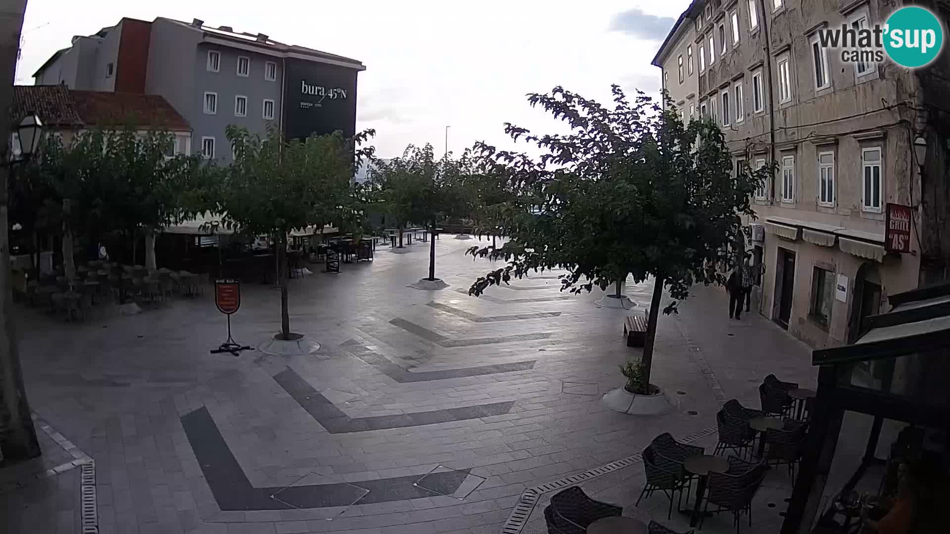 Centro della città di Senj – Piazza Pavlin – Live Cam Dalmazia