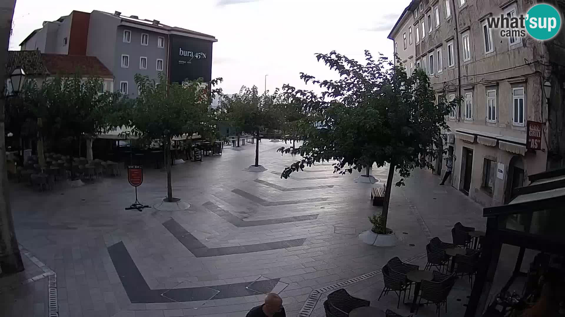 Centro della città di Senj – Piazza Pavlin – Live Cam Dalmazia