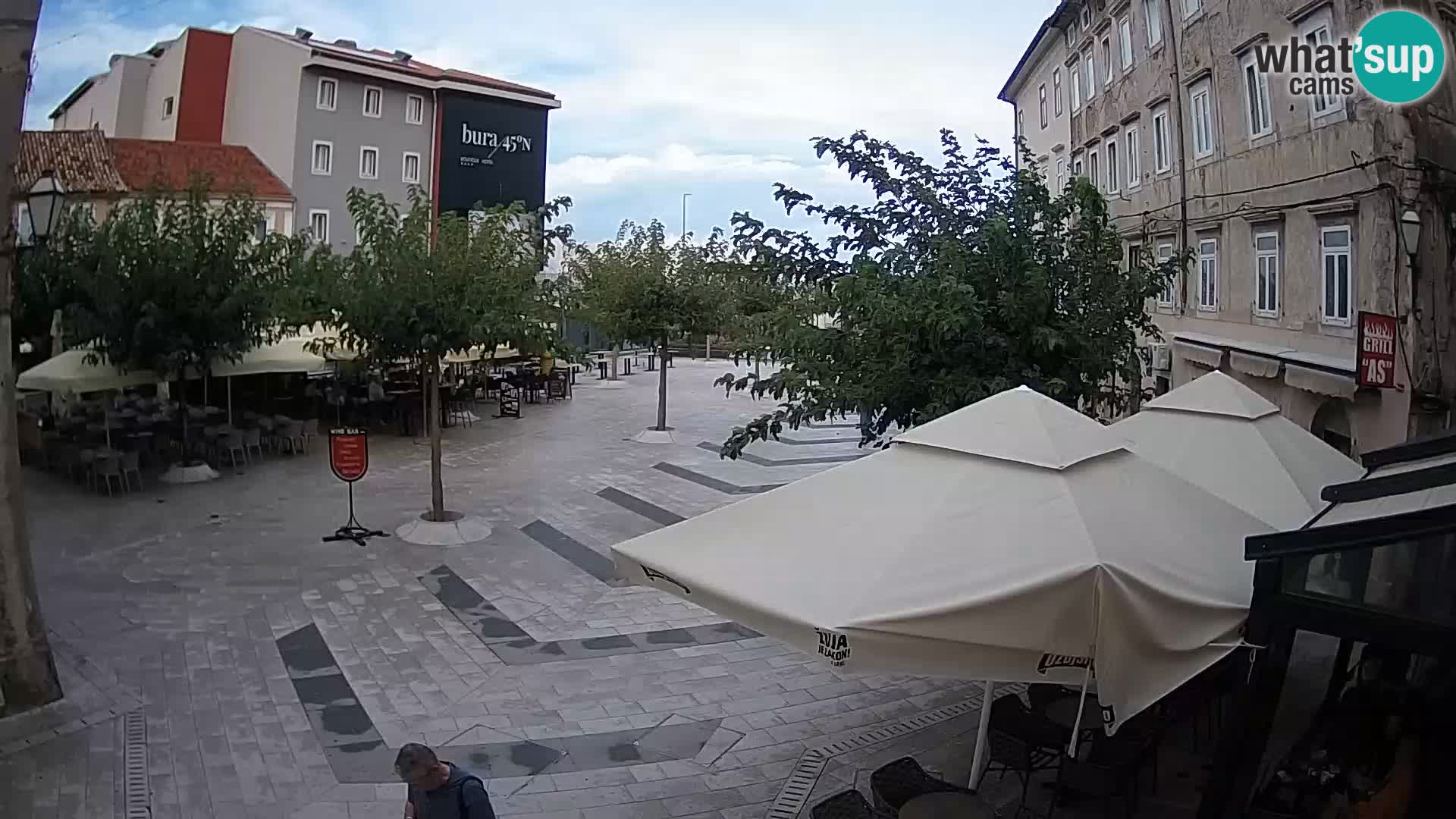 Center of Senj city – Pavlin square – Live Cam Dalmatia