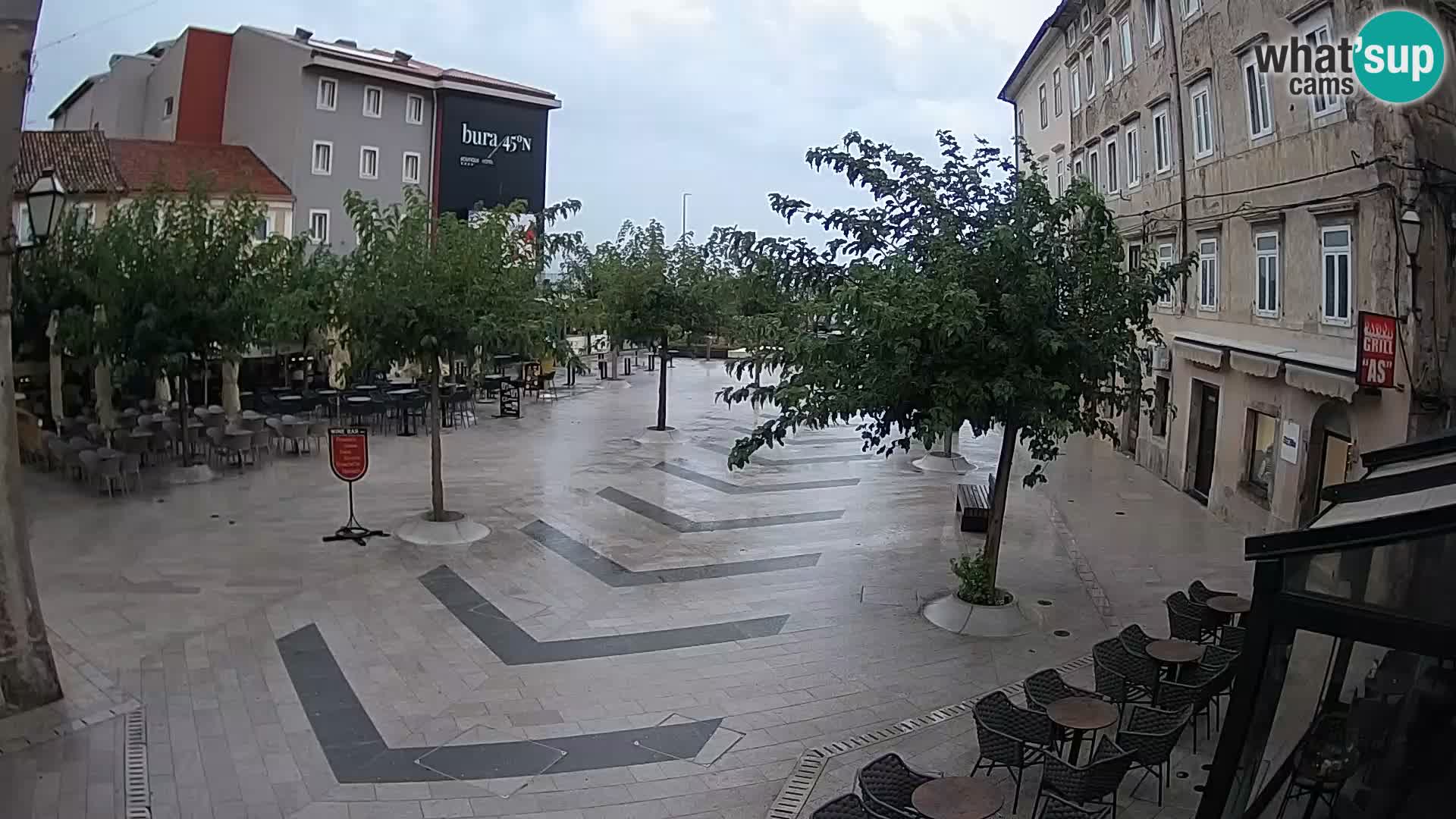 Centro della città di Senj – Piazza Pavlin – Live Cam Dalmazia
