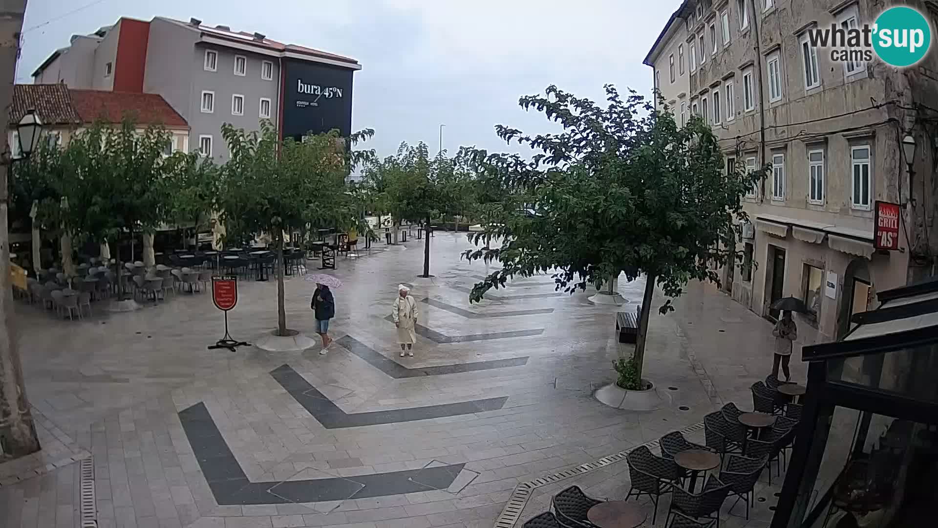Centro della città di Senj – Piazza Pavlin – Live Cam Dalmazia