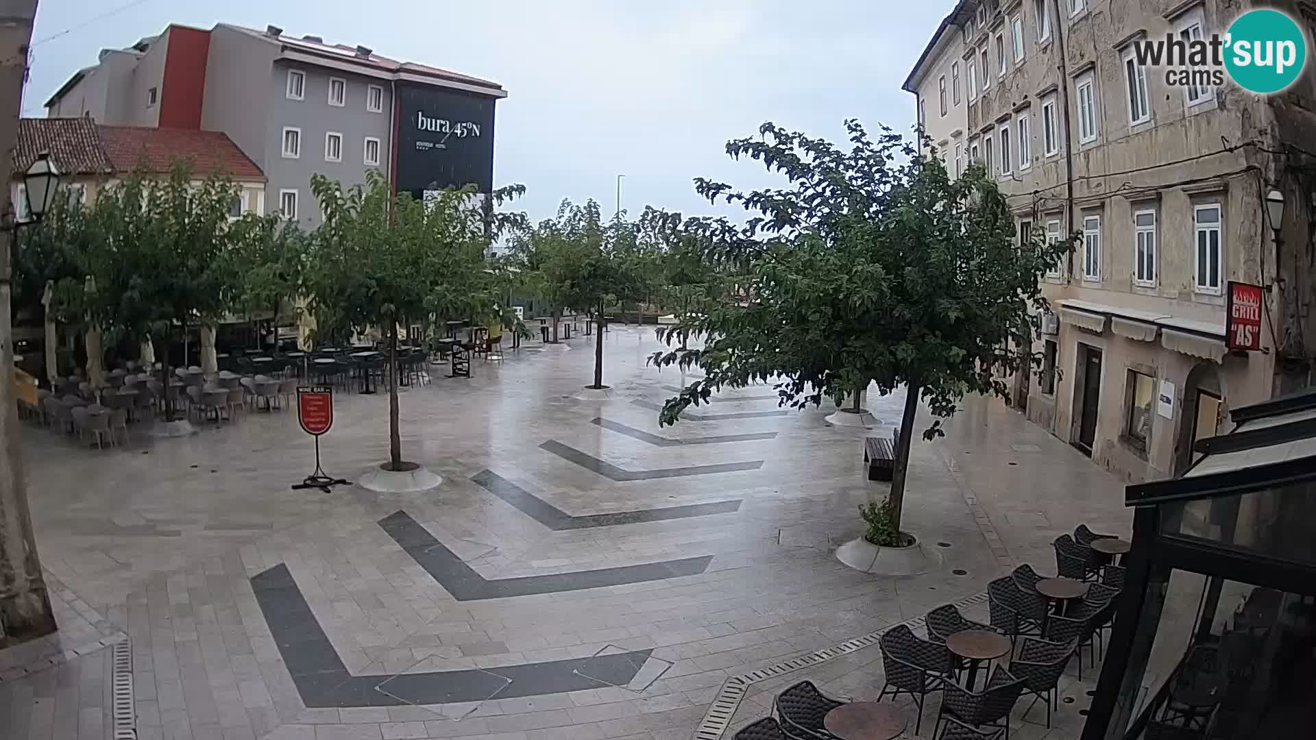 Center of Senj city – Pavlin square – Live Cam Dalmatia