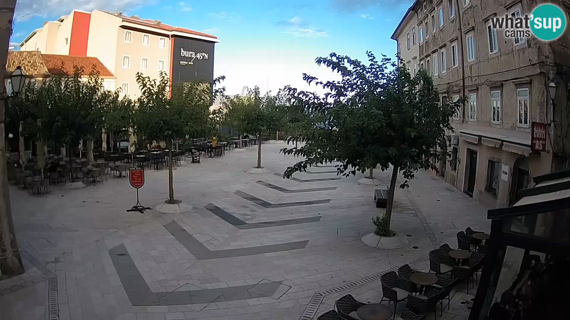 Centro della città di Senj – Piazza Pavlin – Live Cam Dalmazia