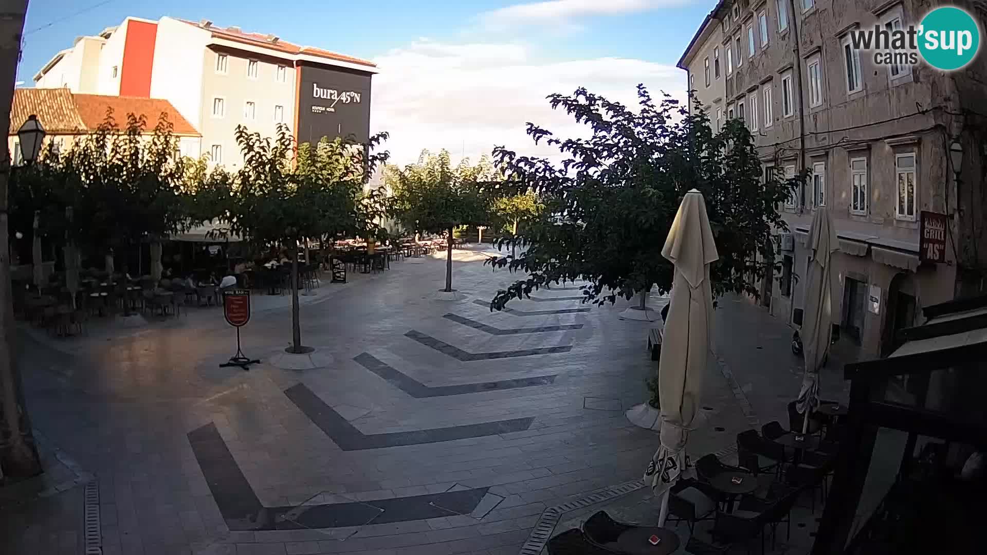 Centre de la ville de Senj – Place Pavlin – Live Cam Dalmatie