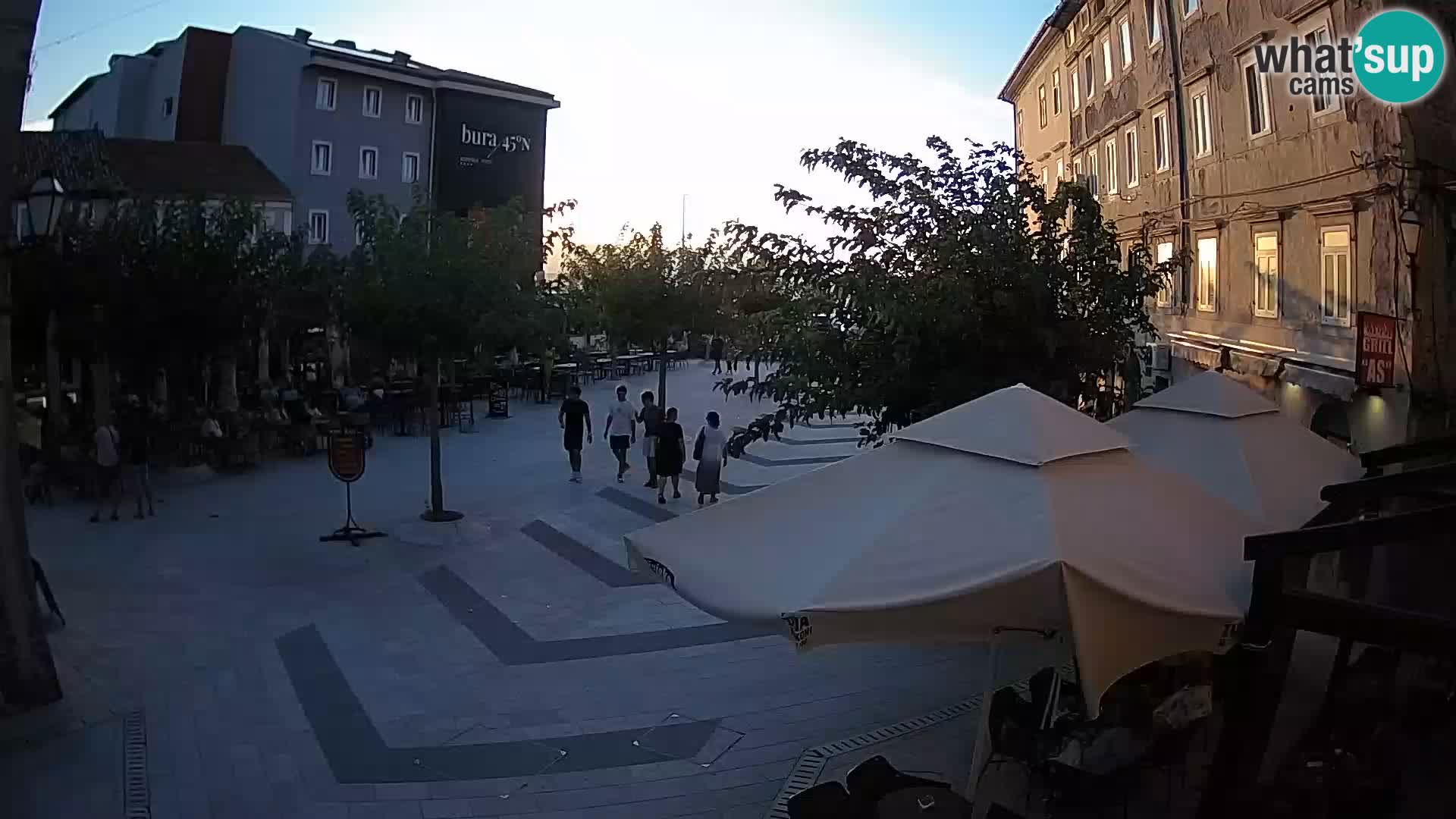 Centro della città di Senj – Piazza Pavlin – Live Cam Dalmazia