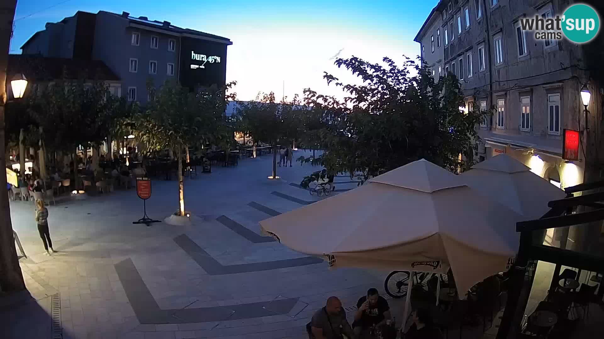 Centre de la ville de Senj – Place Pavlin – Live Cam Dalmatie